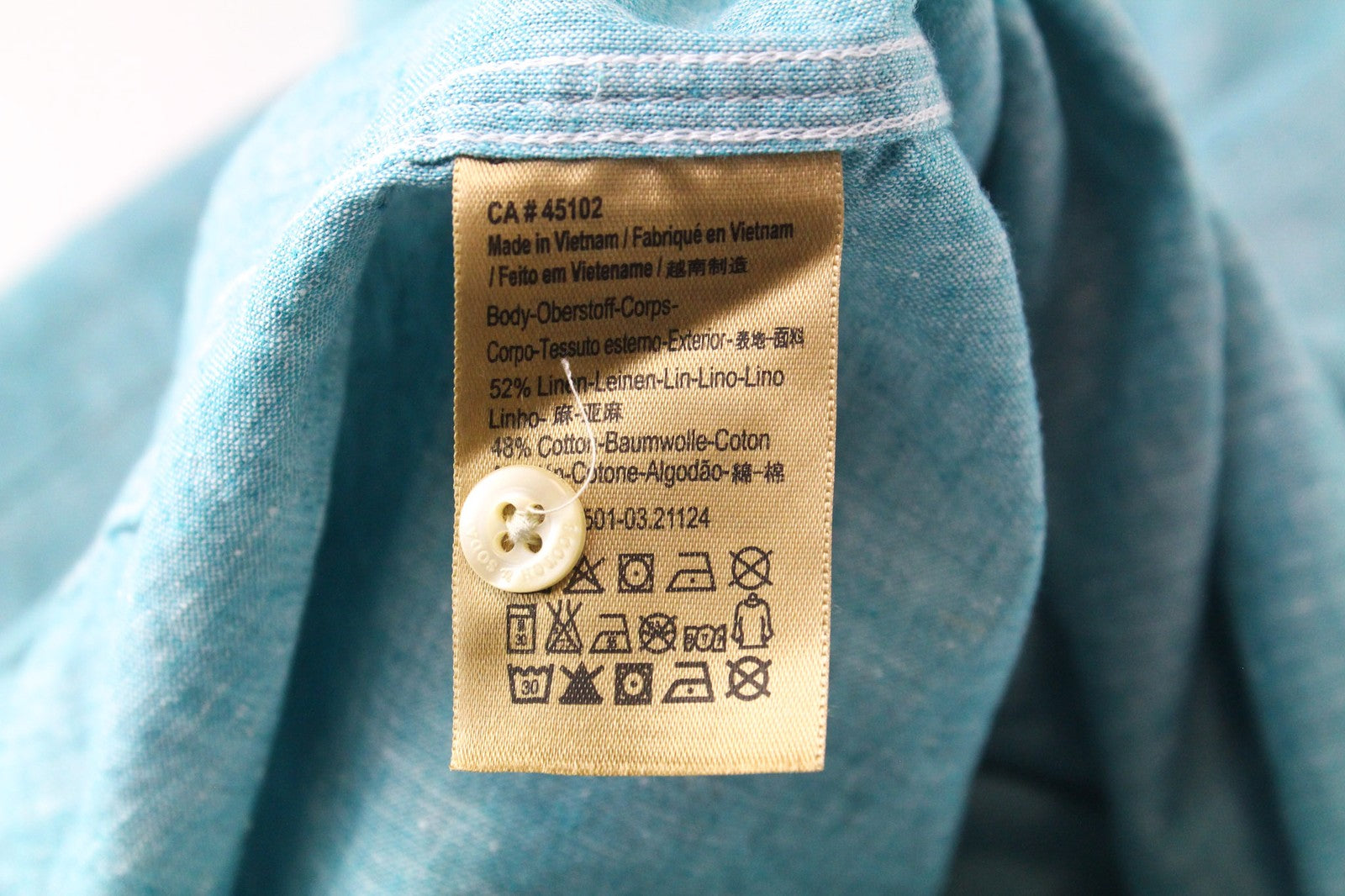 SCOTCH &amp; SODA vyriški marškinėliai S dydžio, trumpomis rankovėmis, žali lino ir medvilnės mišinio melanžo rašto. 