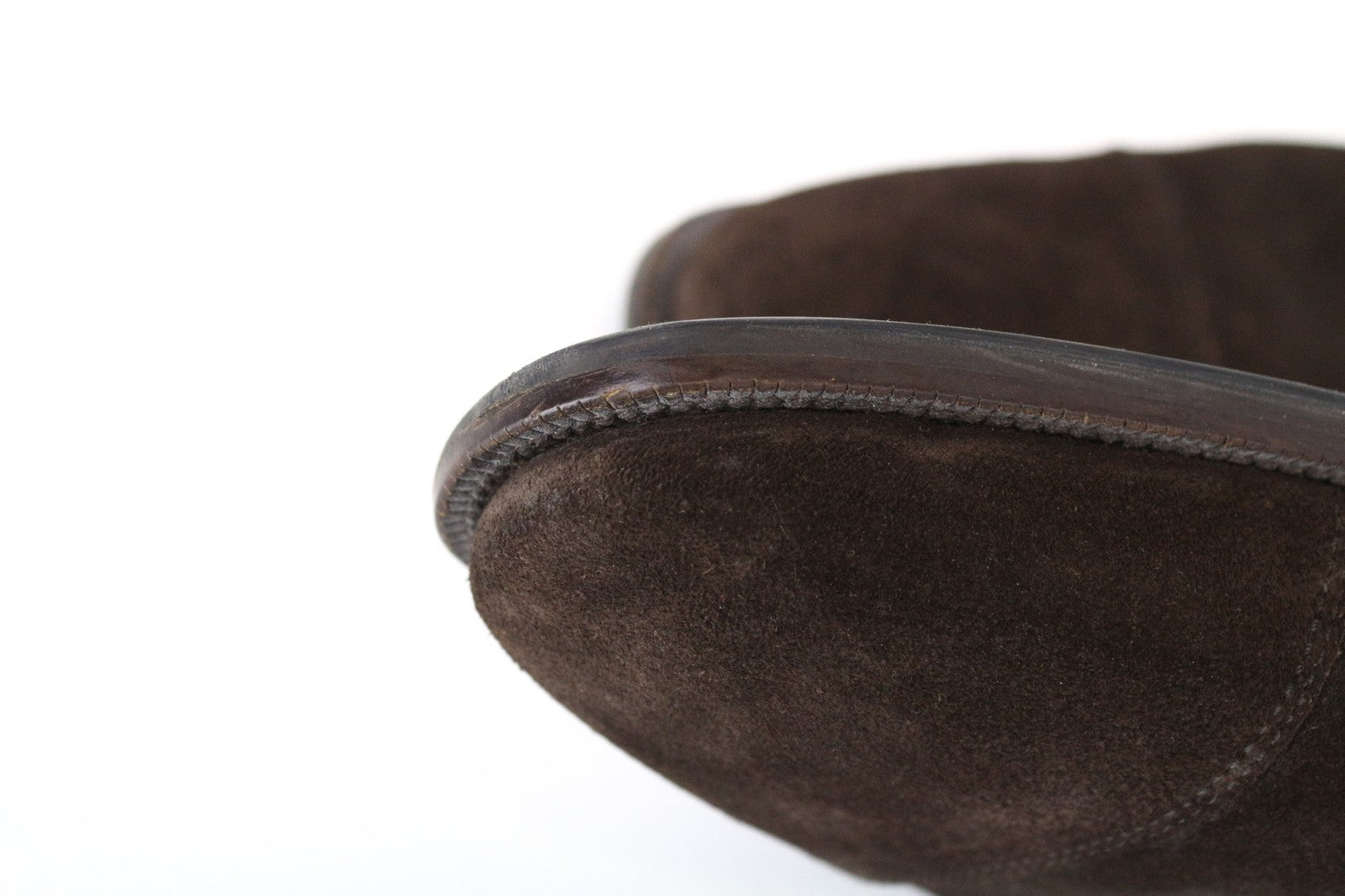 SUITSUPPLY vyriški batai, EU43, tamsiai rudi, zomšiniai, odiniai, su dviguba sagtimi, žemu viršumi 
