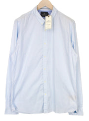 SCOTCH &amp; SODA vyriški marškinėliai su šviesiai mėlynais taškeliais, 2XL dydžio, su sagomis ir melanžu 