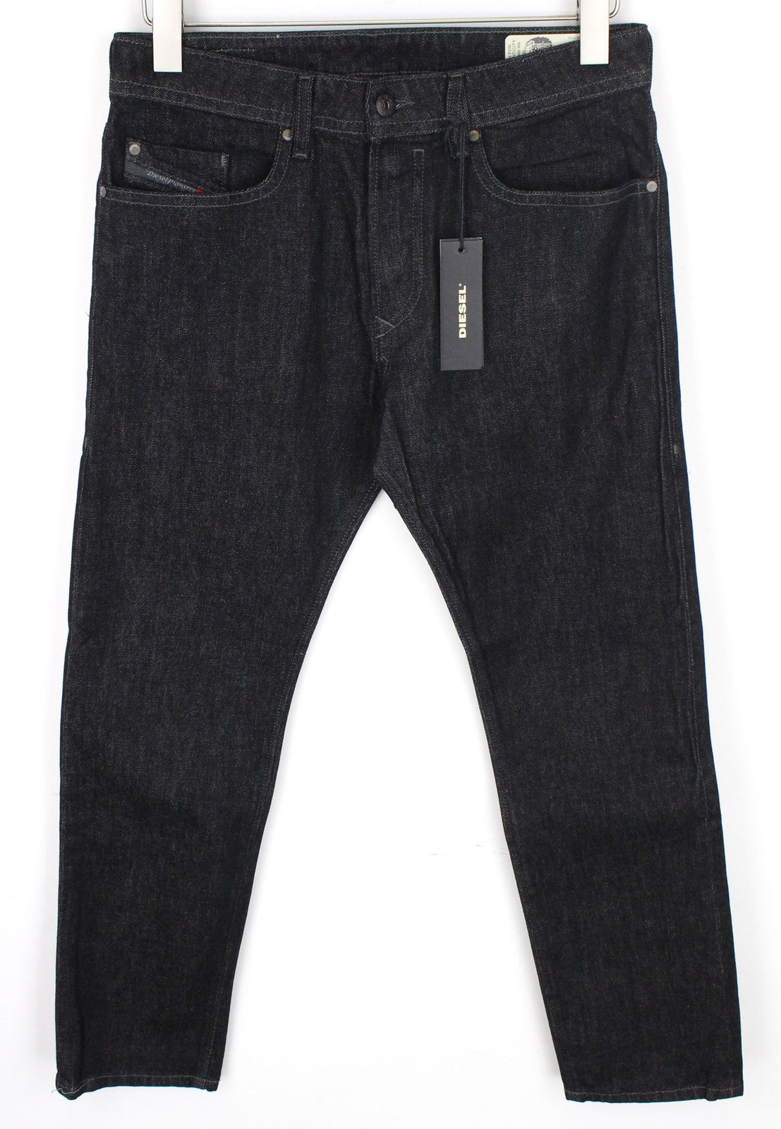 DIESEL Buster R8W58 vyriški džinsai W29/L30 juodi, ploni, tamprūs, siaurėjantys 