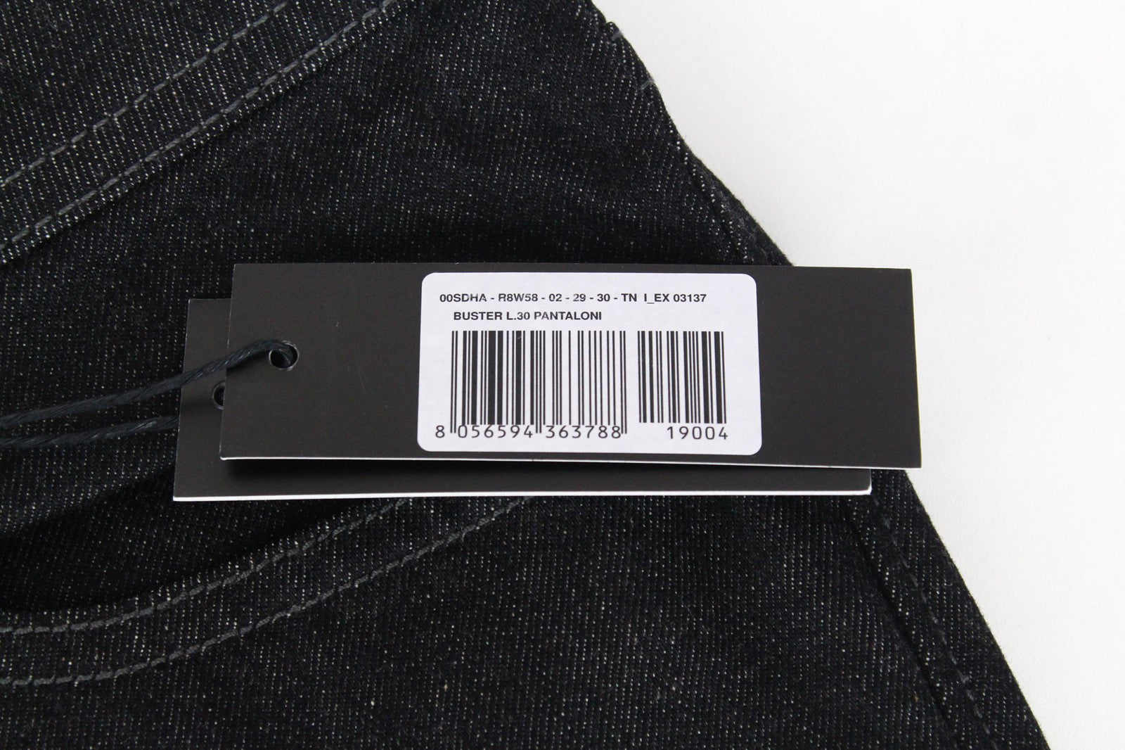 DIESEL Buster R8W58 vyriški džinsai W29/L30 juodi, ploni, tamprūs, siaurėjantys 