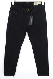 DIESEL Mharky 088AD vyriški džinsai W26/L32 juodi, ploni, aptempti berniukiški, netempiamo kirpimo 