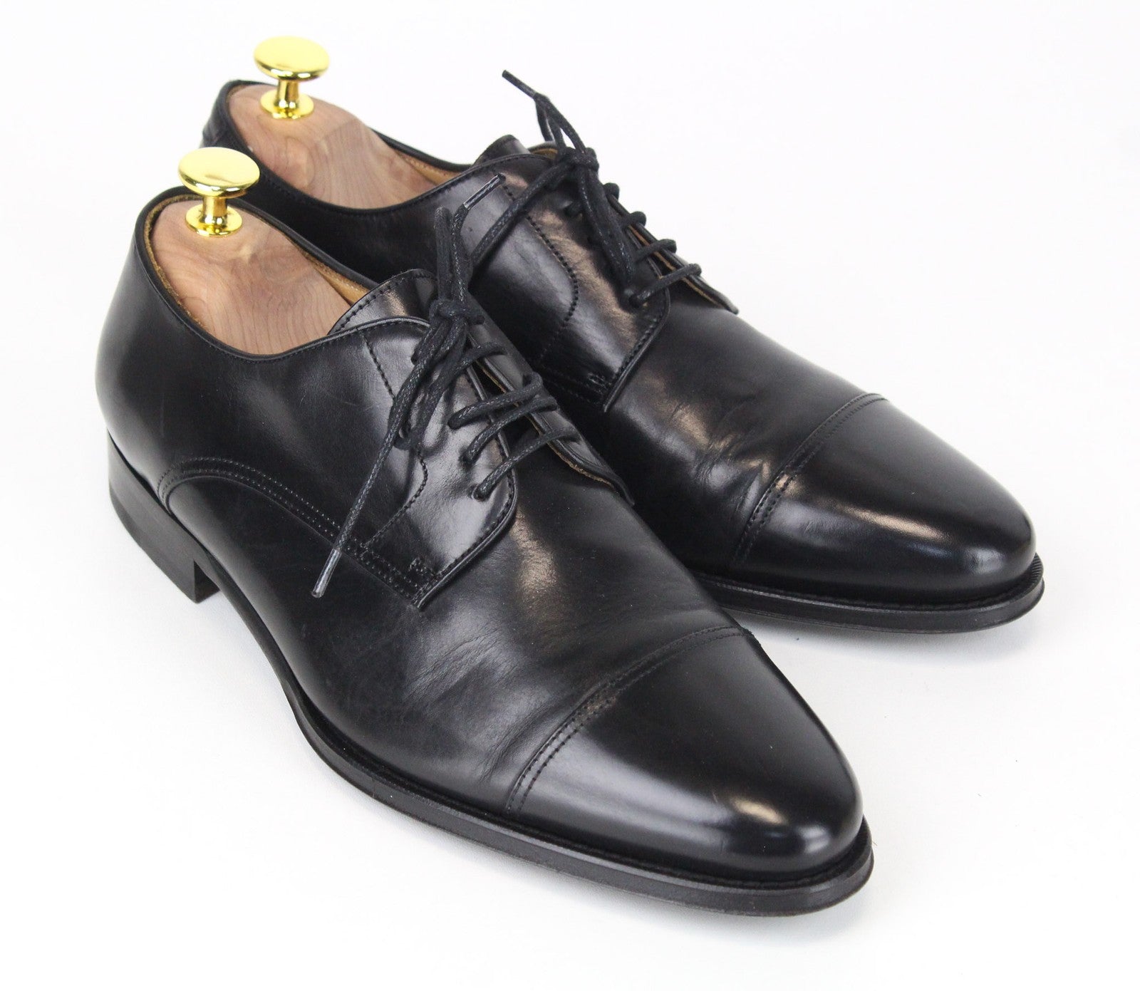 SUITSUPPLY Men's Shoes EU39.5 Black Classic Blake Stitched Calf Leather Formal