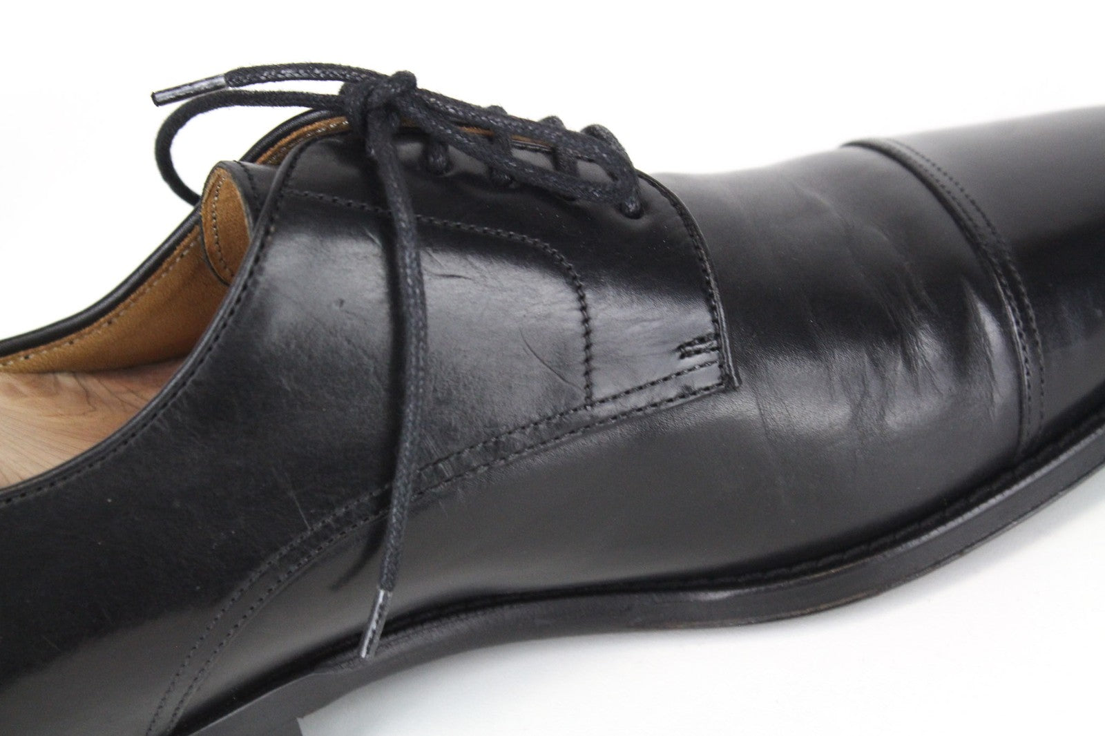 SUITSUPPLY Men's Shoes EU39.5 Black Classic Blake Stitched Calf Leather Formal