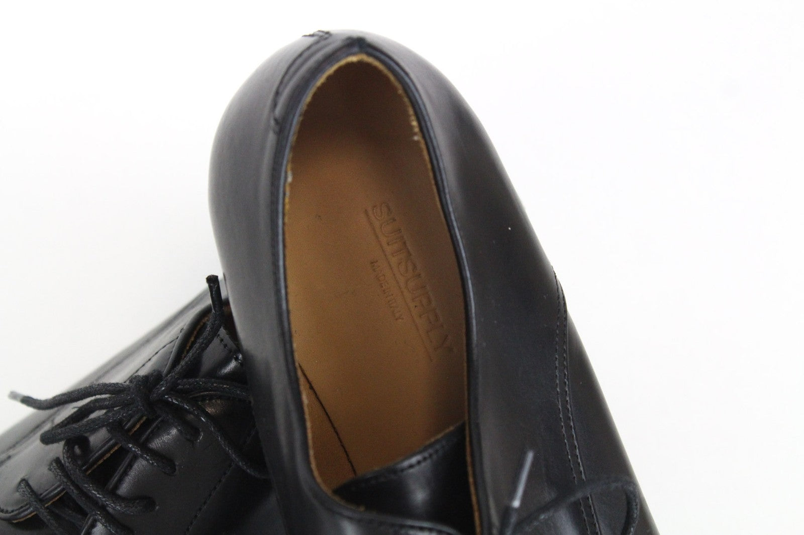 SUITSUPPLY Men's Shoes EU39.5 Black Classic Blake Stitched Calf Leather Formal