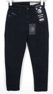 DIESEL D-Eiselle 069GL Women's Jeans W24/L30 Black Stretch Straight High Rise