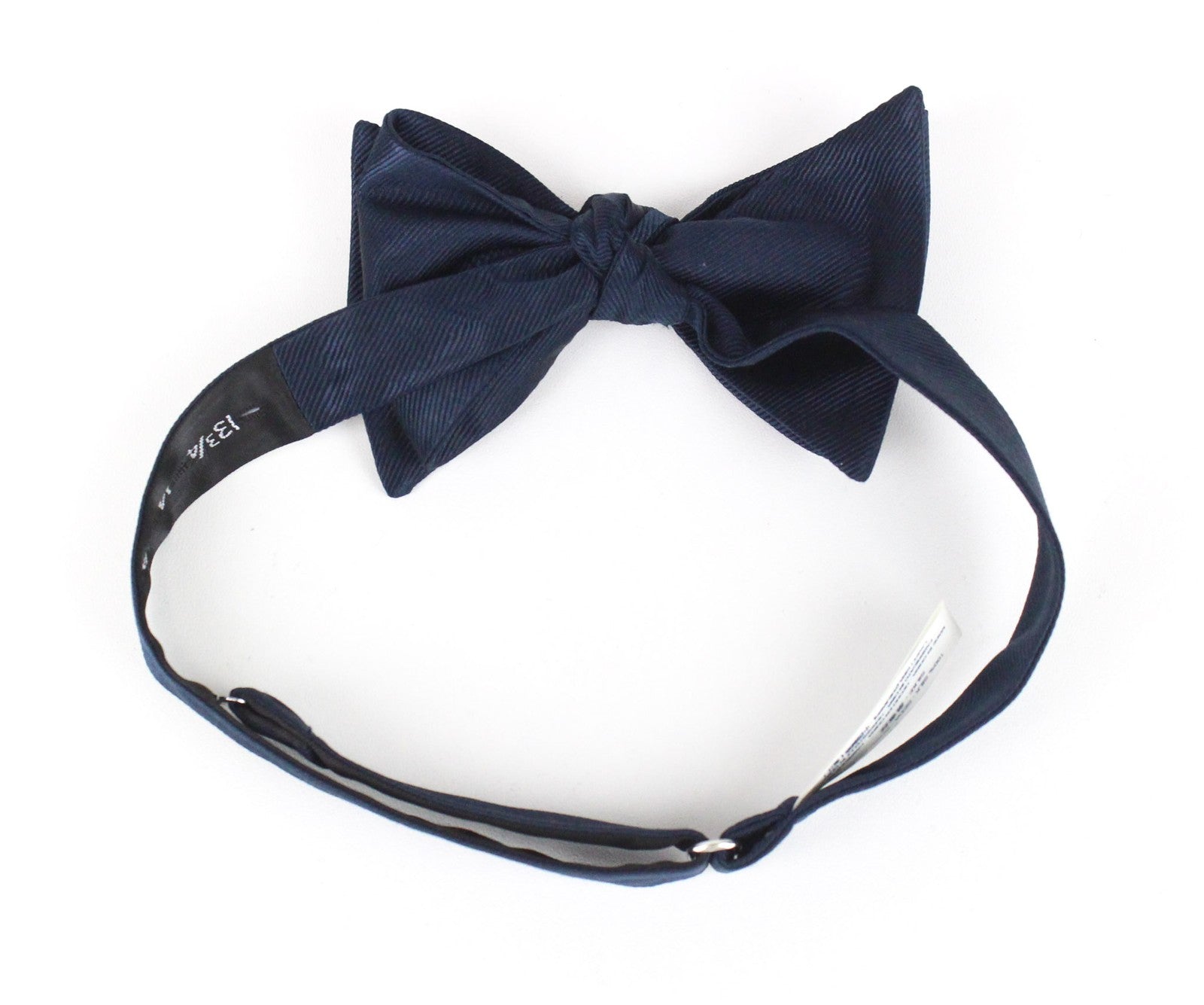 SUITSUPPLY vyriškas kaklaraištis 93x7,4 cm, jūrų mėlynumo, šilkinis kaspinėlis, užrišamas drugelio formos kaklaraištis 