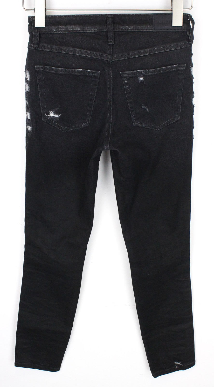 DIESEL Babhila 084YT Women's W24/L32 Grey Slim Skinny Stretch Distressed Jeans