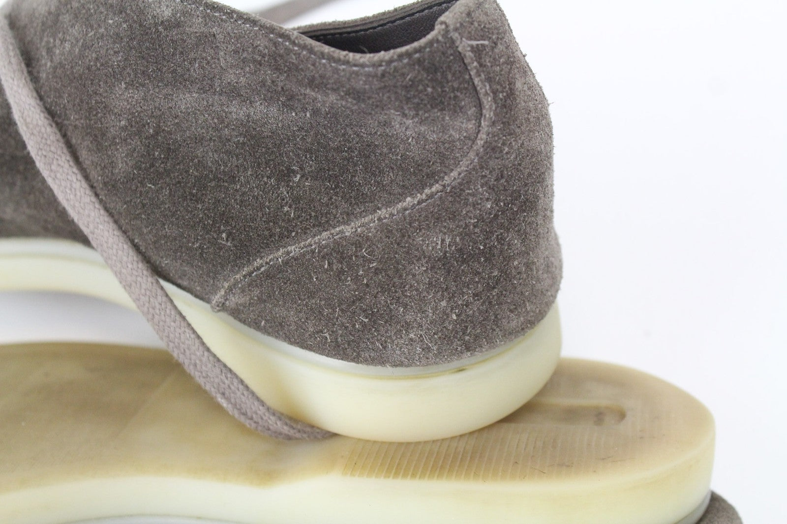 SUITSUPPLY vyriški rudi odiniai zomšiniai chukka bateliai su dvigubu pamušalu, EU39 dydis 