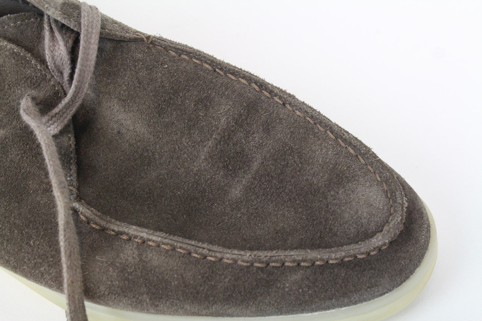 SUITSUPPLY vyriški rudi odiniai zomšiniai chukka bateliai su dvigubu pamušalu, EU39 dydis 