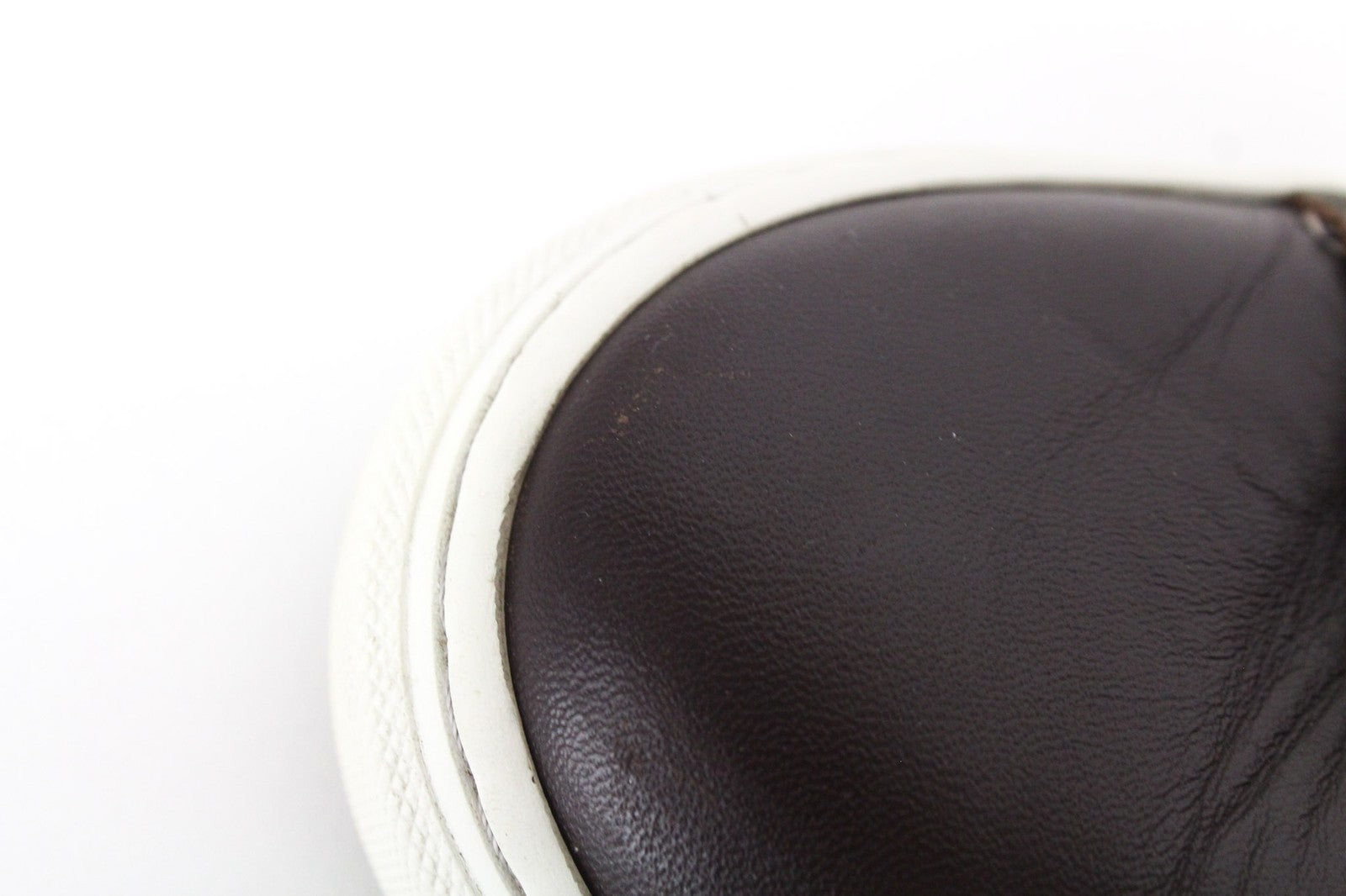 SUITSUPPLY vyriški tamsiai rudi odiniai sportbačiai su žemais kulnais, EU43, su raišteliais 