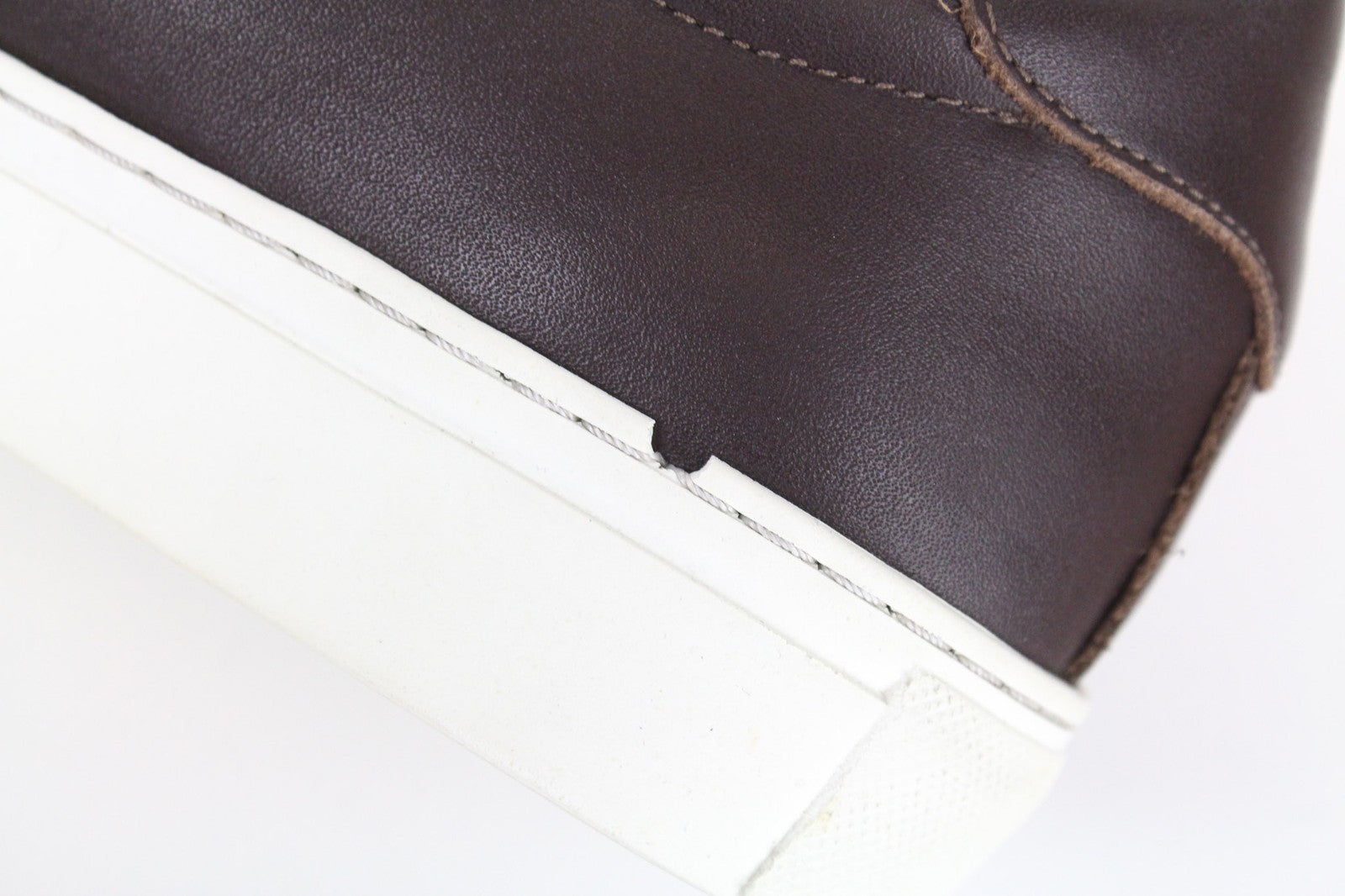 SUITSUPPLY vyriški tamsiai rudi odiniai sportbačiai su žemais kulnais, EU43, su raišteliais 