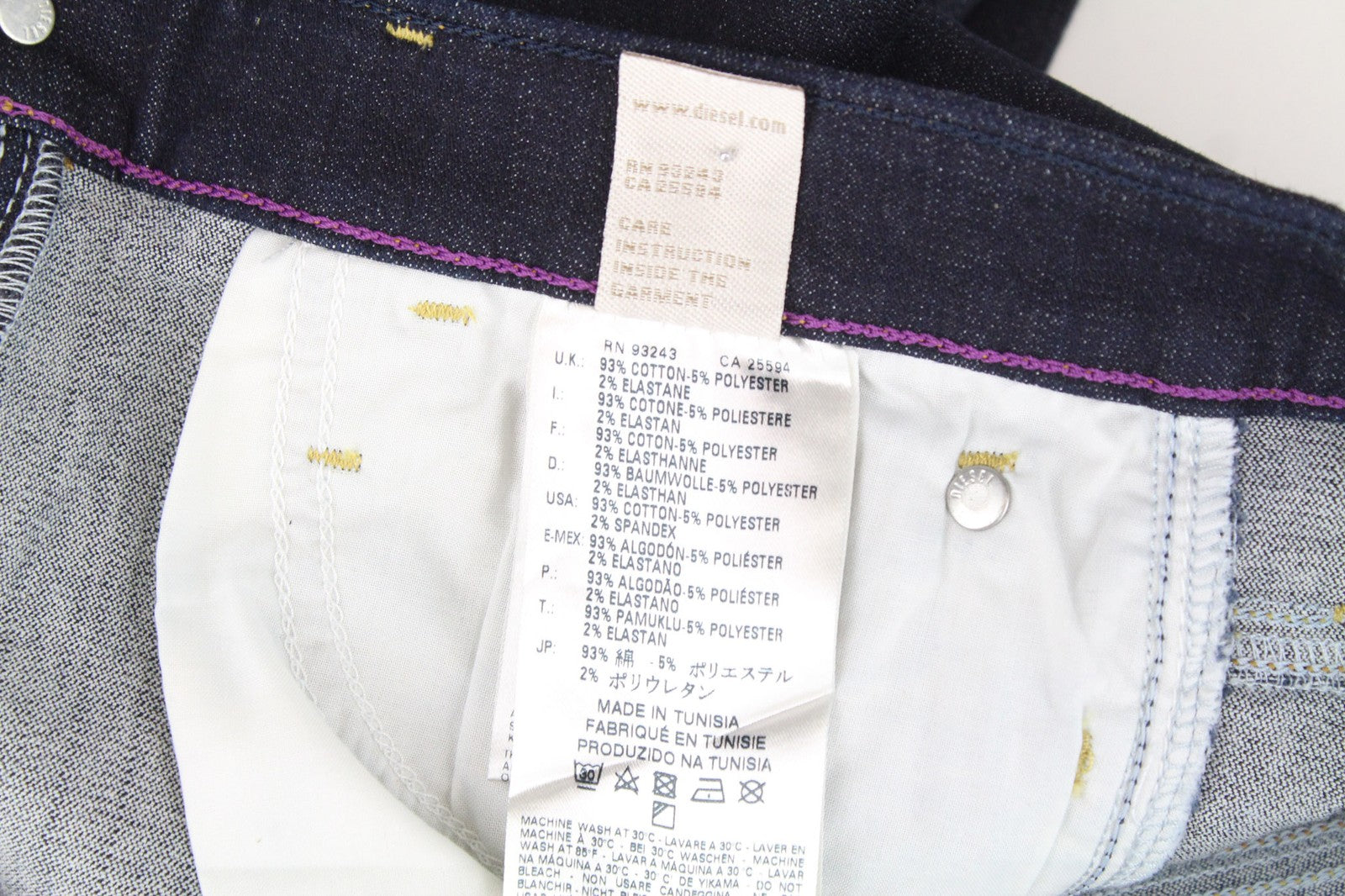 DIESEL Skinzee 0813C Women's W26/L32 Blue Super Slim Stretch Skinny Fit Jeans