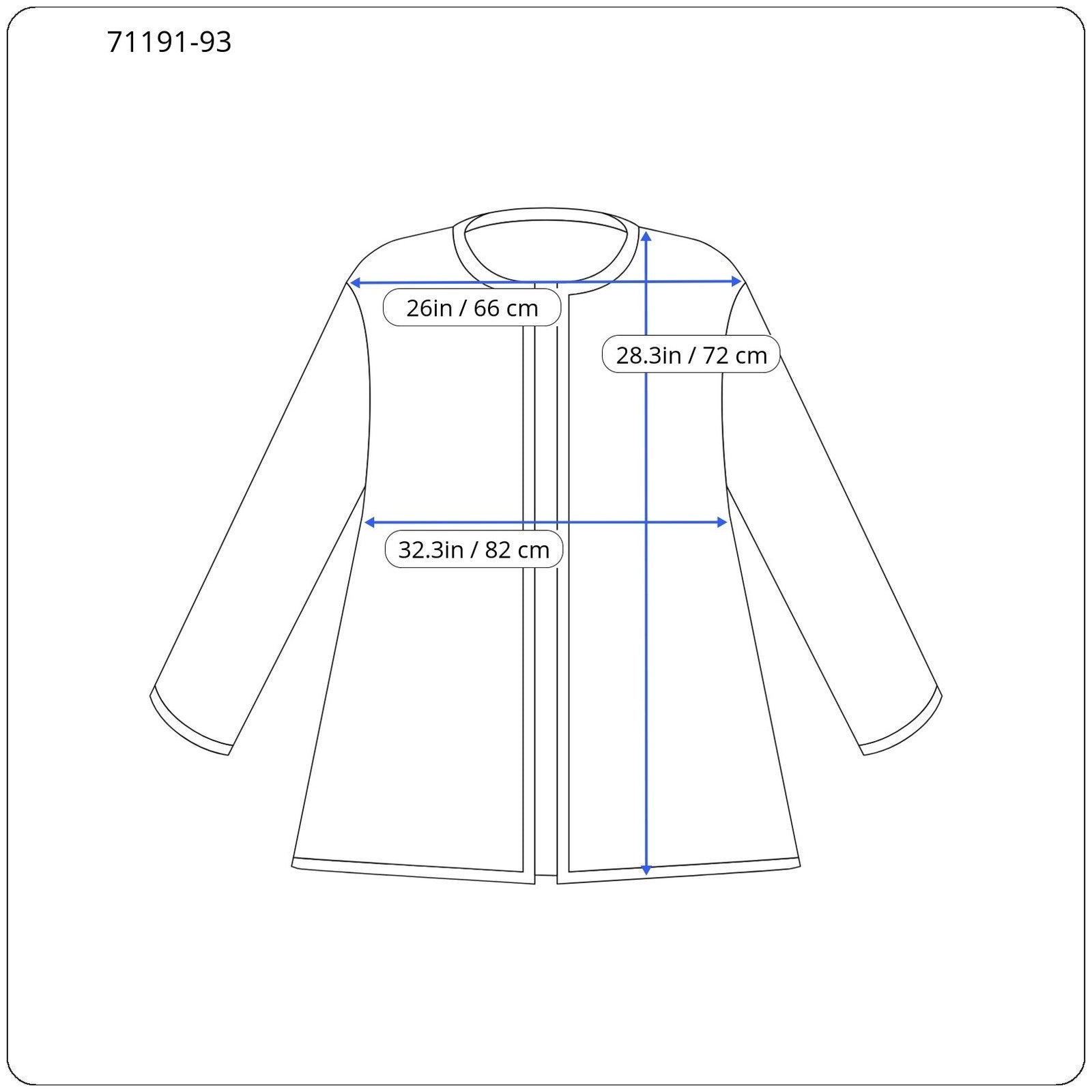 DESIGUAL moteriškas mėlynas EU40 vilnos mišinio dizainerio paltas kimono su siuvinėtu tartanu