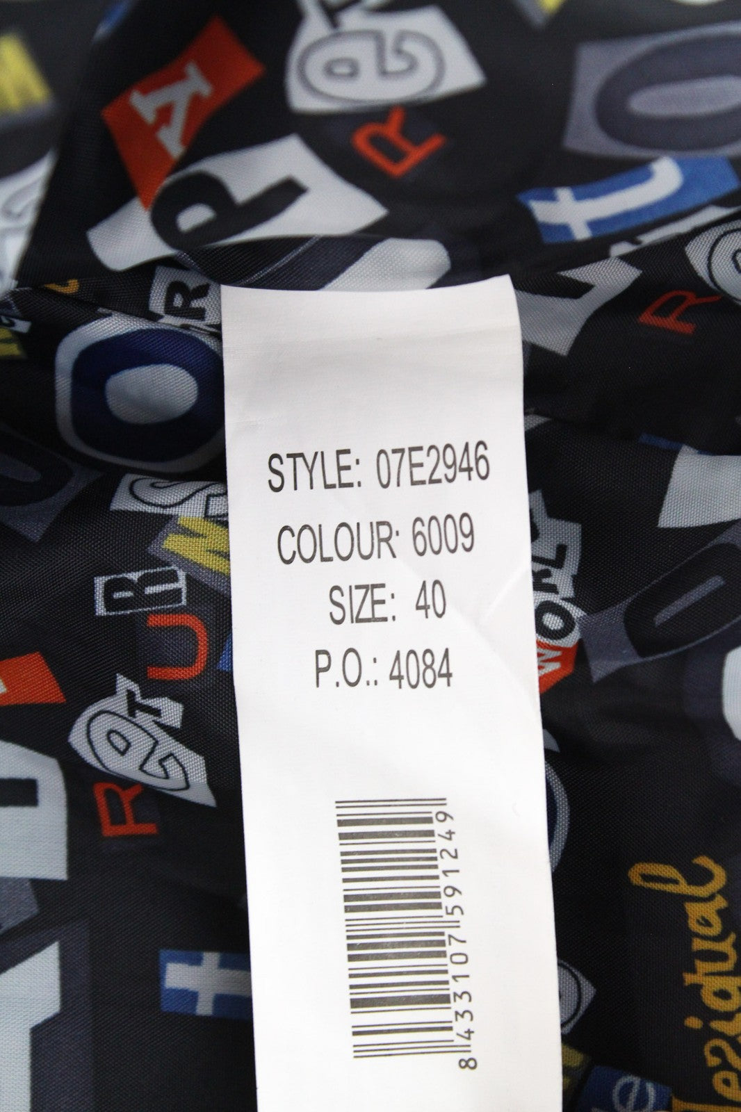 DESIGUAL moteriškas mėlynas EU40 vilnos mišinio dizainerio paltas kimono su siuvinėtu tartanu