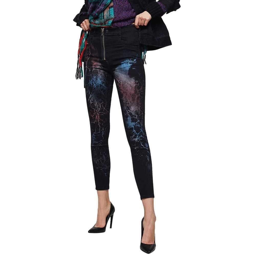 DIESEL Slandy-High-SX 069IY Women's W24/L30 Super Skinny Blue Coloured Jeans