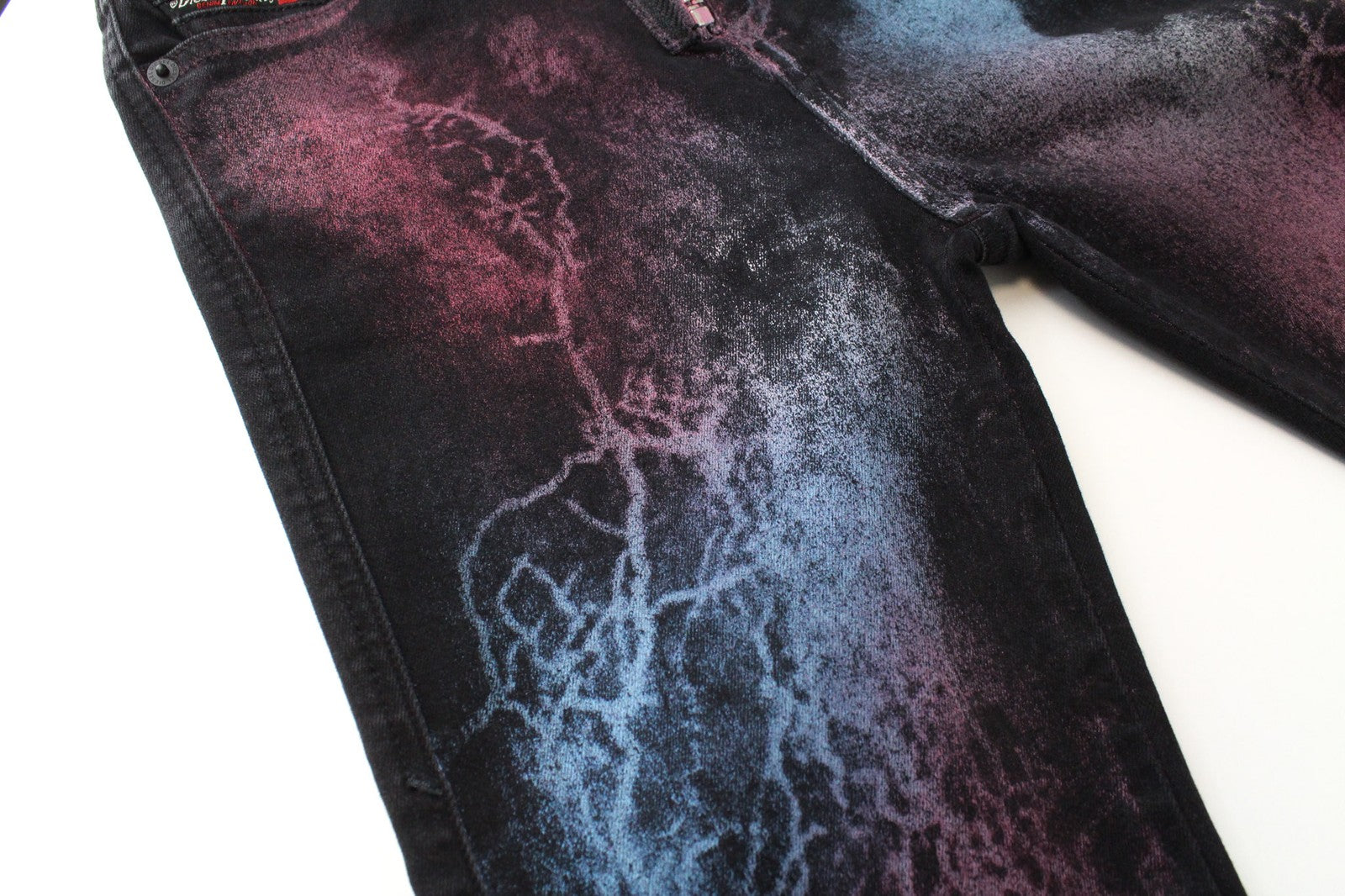 DIESEL Slandy-High-SX 069IY Women's W24/L30 Super Skinny Blue Coloured Jeans