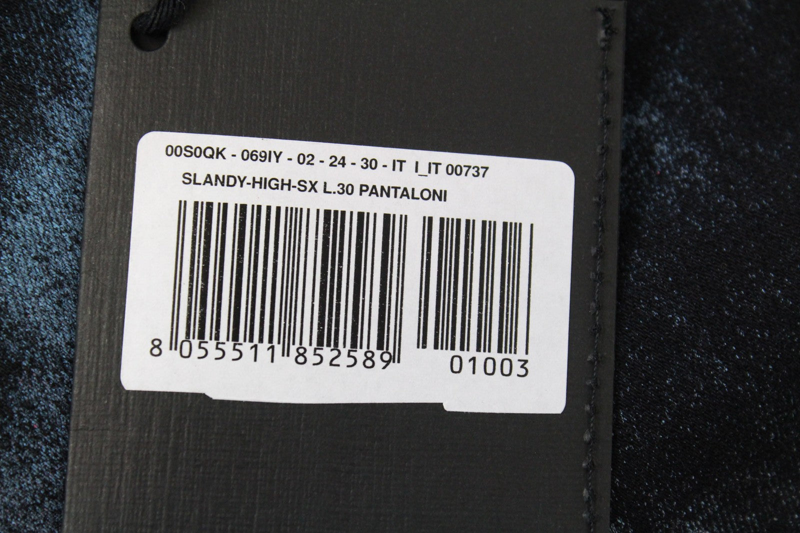 DIESEL Slandy-High-SX 069IY Women's W24/L30 Super Skinny Blue Coloured Jeans