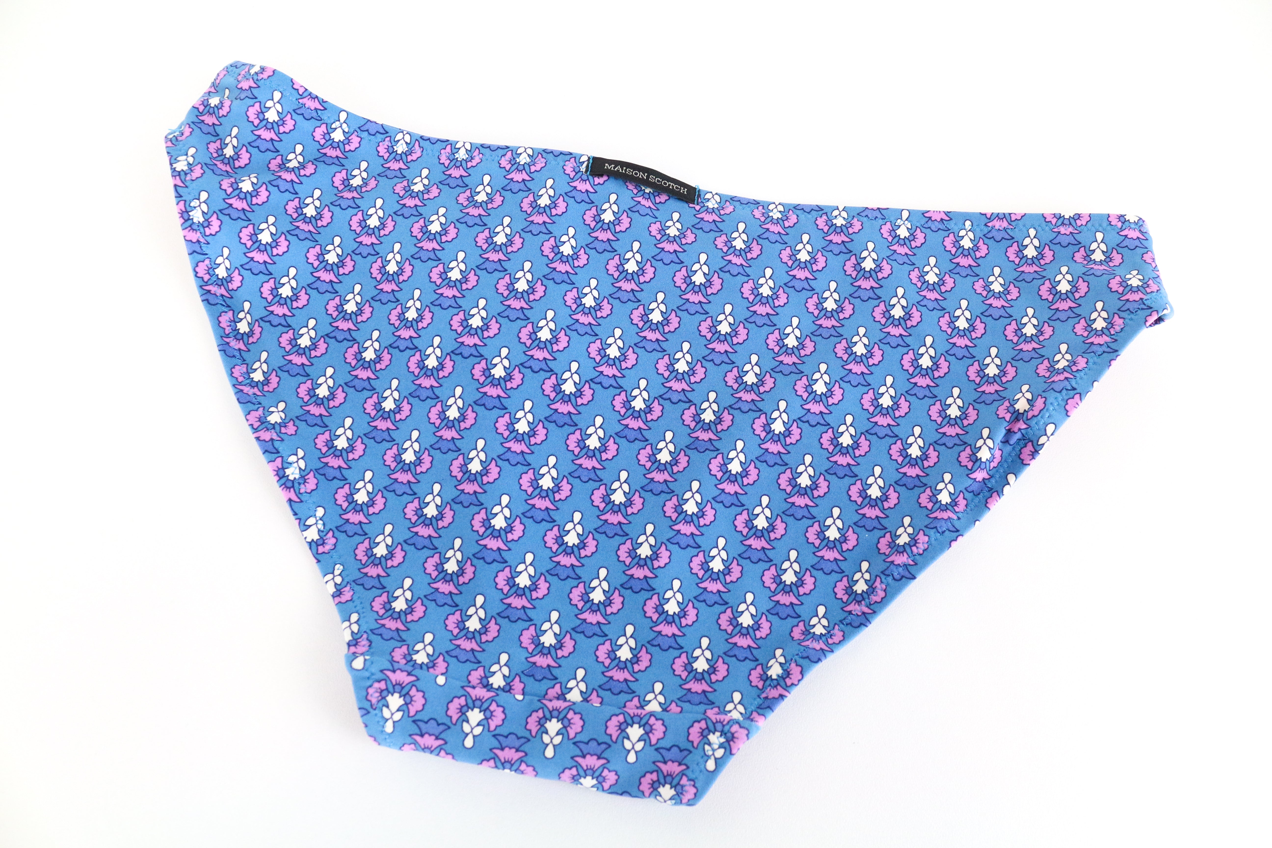 MAISON SCOTCH ~XS Blue Summer Bikini Bottom Patterned Beach Swimwear