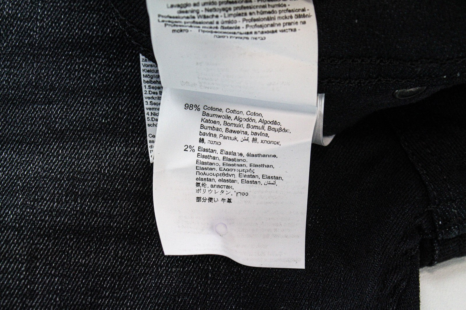 REPLAY Jondrill Men's Jeans W30/L32 Black Coated Stretch Blue Skinny Zipped Fit