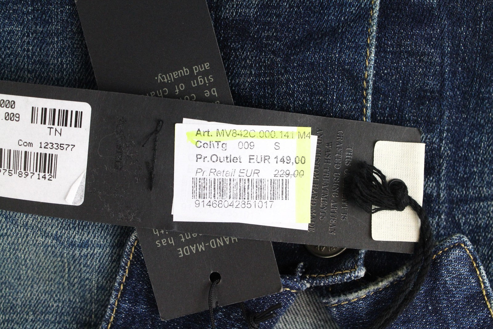 REPLAY vyriška striukė S mėlyna, tampri, džinsinė, skalbta, dėvėta, lengva medvilnė 