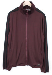 REPLAY vyriškas džemperis ilgomis rankovėmis, 2XL dydžio, tamsiai raudonas, su užtrauktuku ir kišenėmis, laisvalaikio stiliaus 