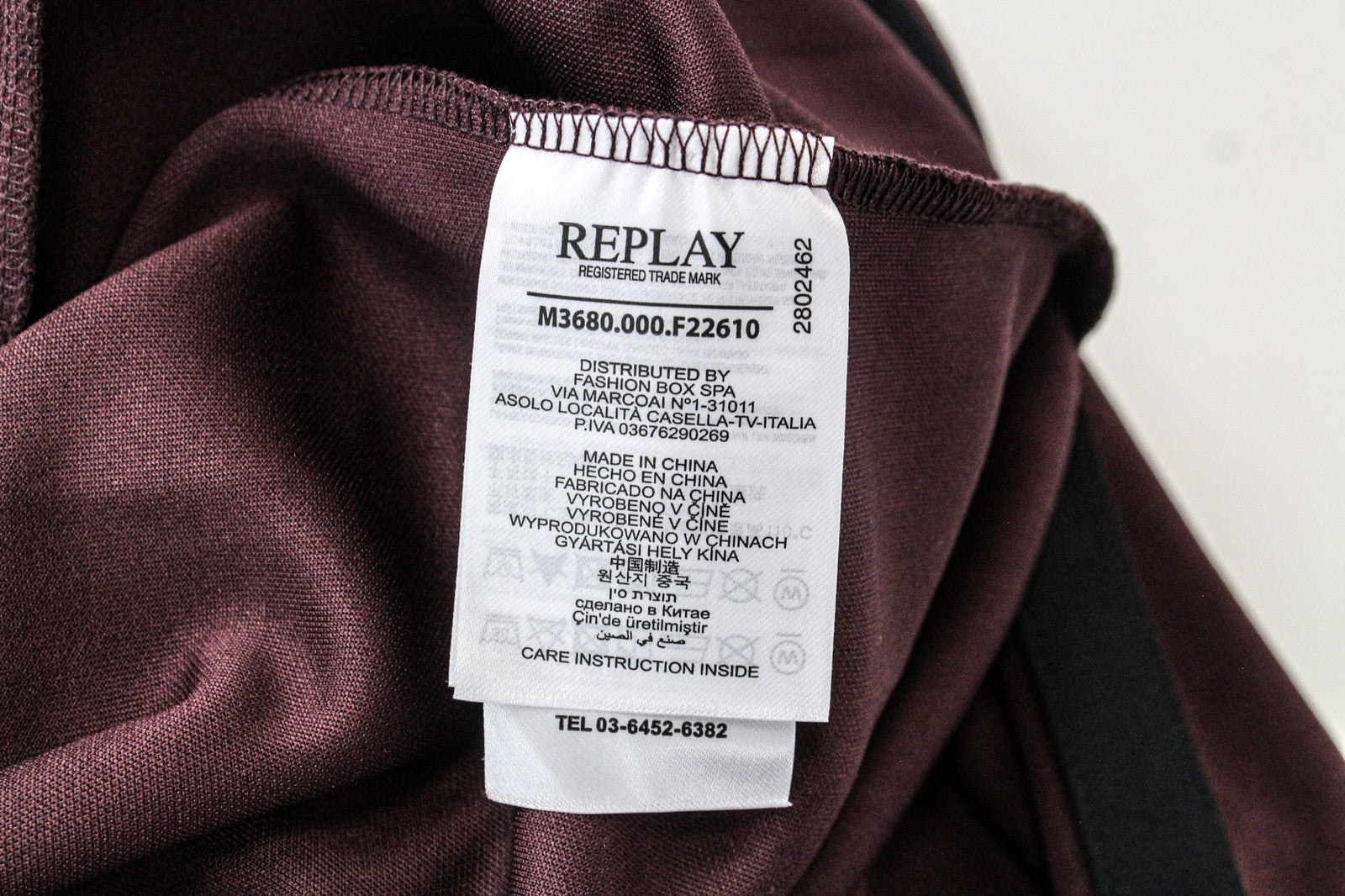 REPLAY vyriškas džemperis ilgomis rankovėmis, 2XL dydžio, tamsiai raudonas, su užtrauktuku ir kišenėmis, laisvalaikio stiliaus 