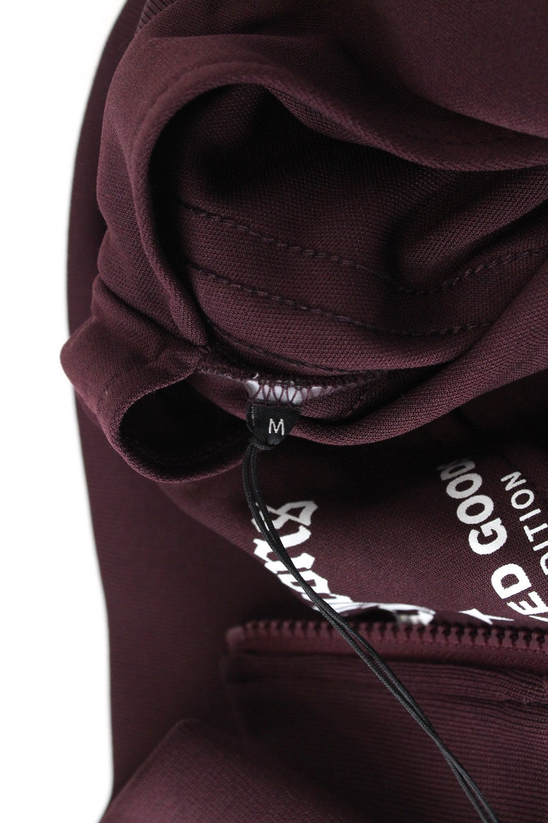 REPLAY vyriškas džemperis bordo spalvos su aukšta apykakle ir užtrauktuku, klasikinis sportinis džersio stiliaus džersio sportinis džersio ... 