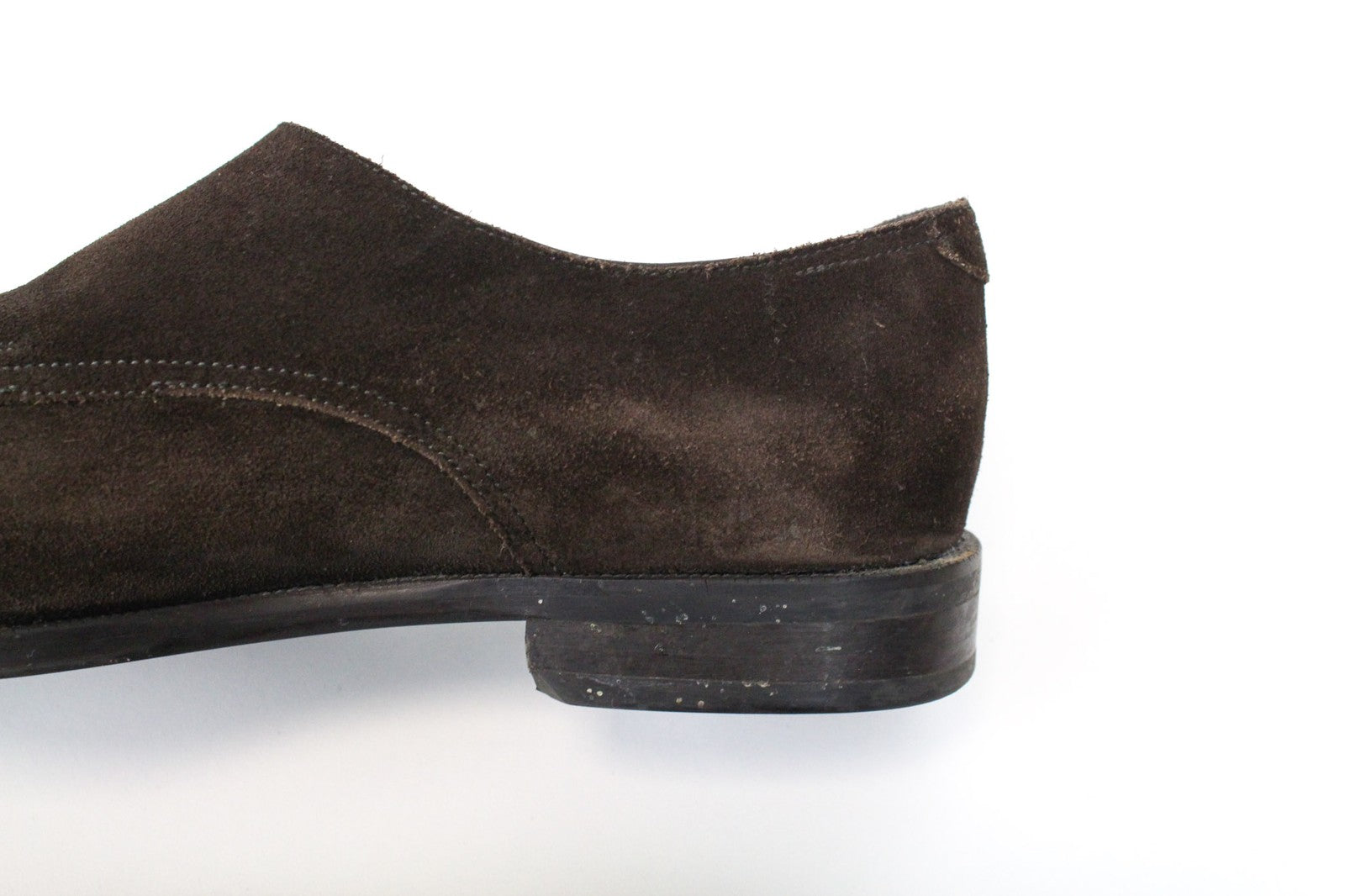 SUITSUPPLY vyriški formalūs batai, rudi, zomšiniai, odiniai, su dviguba sagtimi, žema pakulne, EU41 