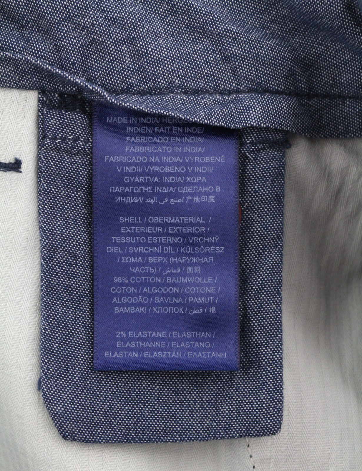 GANT klasikinės trumpintos chino stiliaus moteriškos kelnės, 36 dydžio, tamsiai mėlynos, priglundančios, su užtrauktuku ir logotipu 