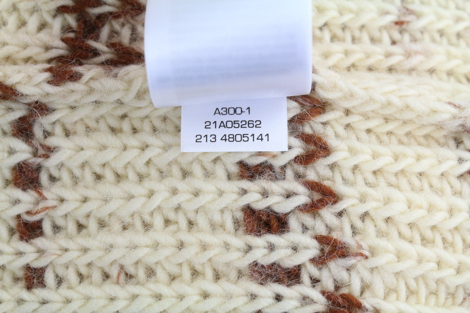 GANT daugiaspalvis vėžlio spalvos moteriškas megztinis L dydžio smėlio spalvos vilnonis, tvirtai megztas raštuotas megztinis 