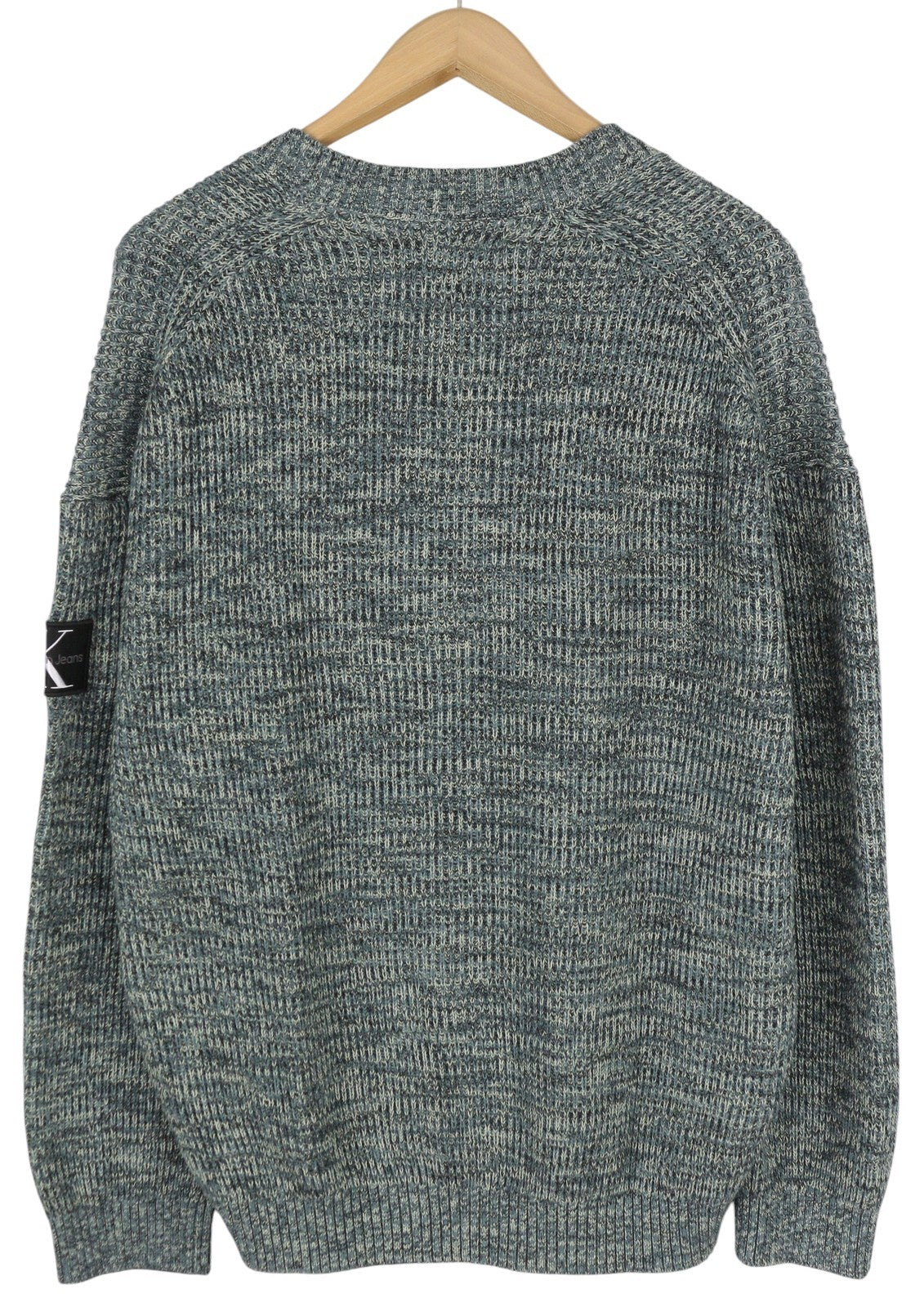 CALVIN KLEIN susukto siūlų kardiganas vyrams, XL dydžio, įvairiaspalvis, su sagomis, rekomenduojama kaina – 129 € 