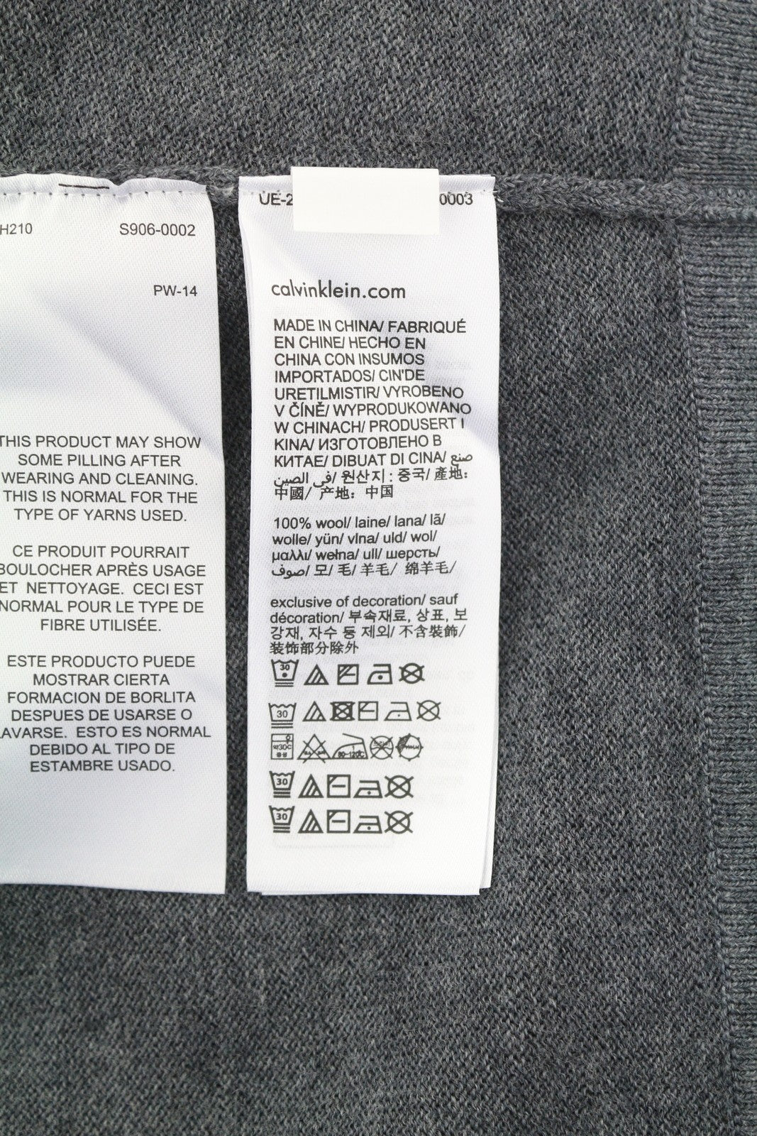 CALVIN KLEIN Merino Comfort kardiganas vyrams, megztinis S, pilkas melanžas, megztinis su sagomis 