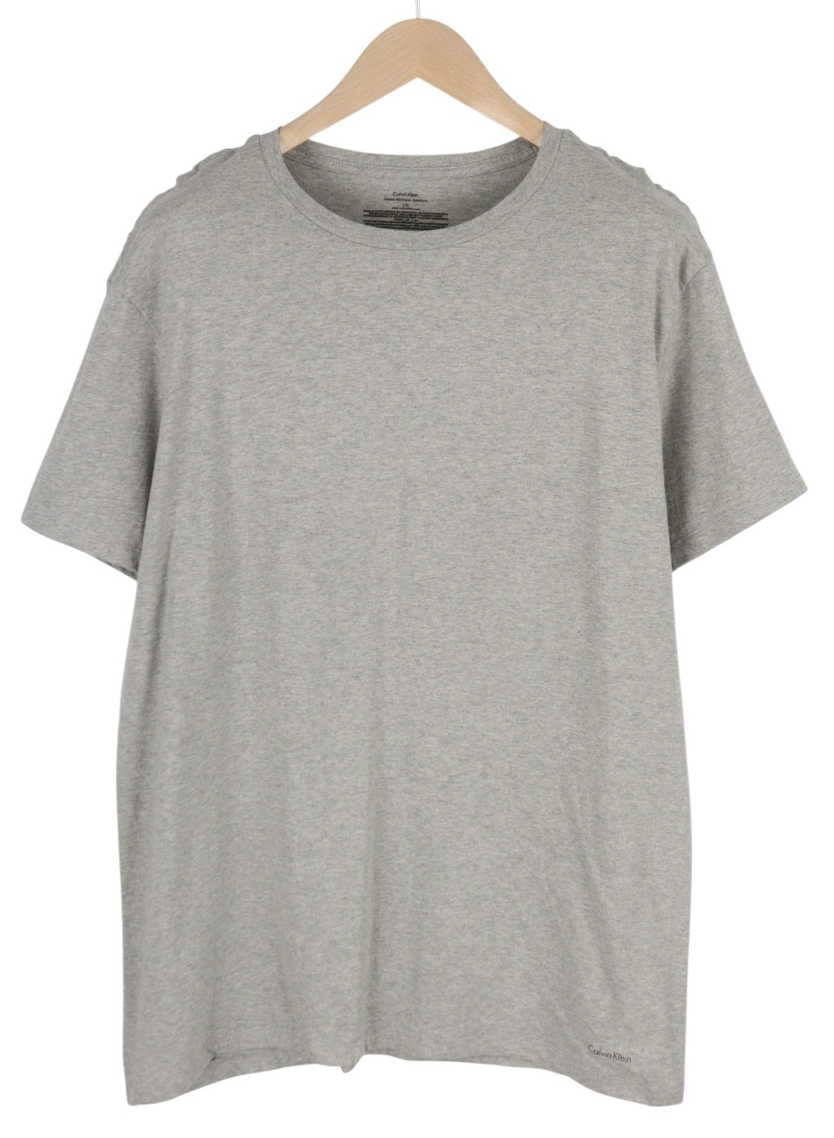 CALVIN KLEIN Men T-Shirt L Short Sleeve Tricot Classic Fit Underwear 3 Pack