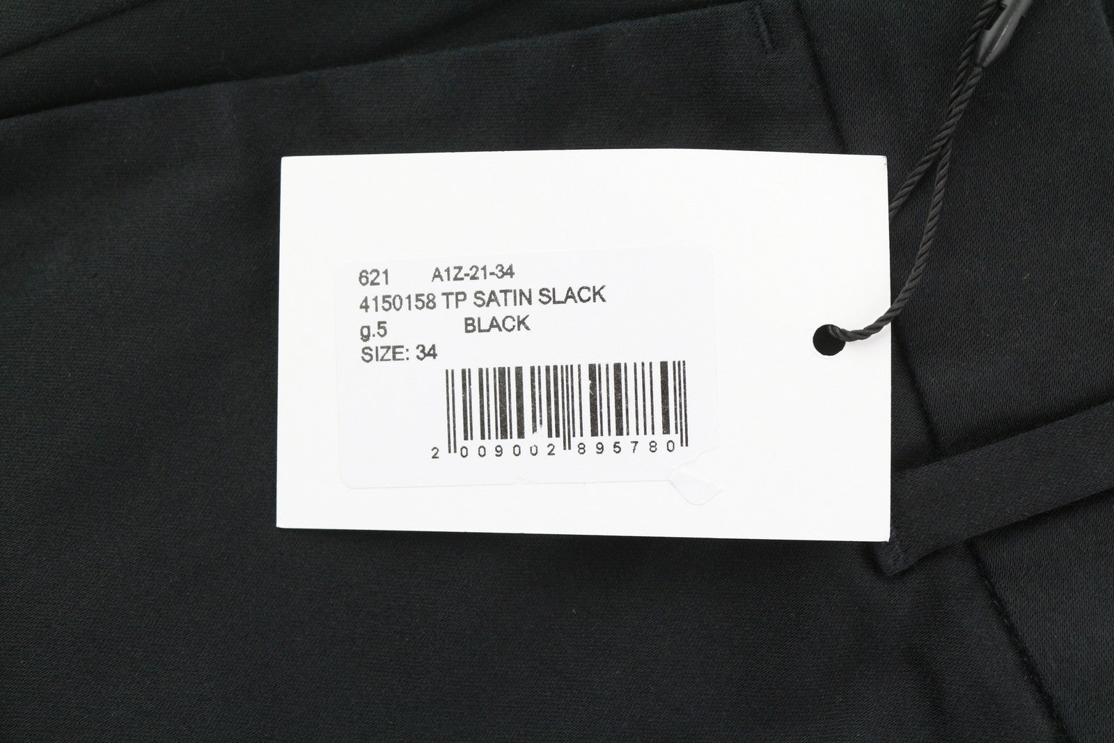 GANT Tp Satin Slack moteriškos kelnės EU34 juodos techniškai paruoštos plonos plokščia priekine dalimi klasikinės 