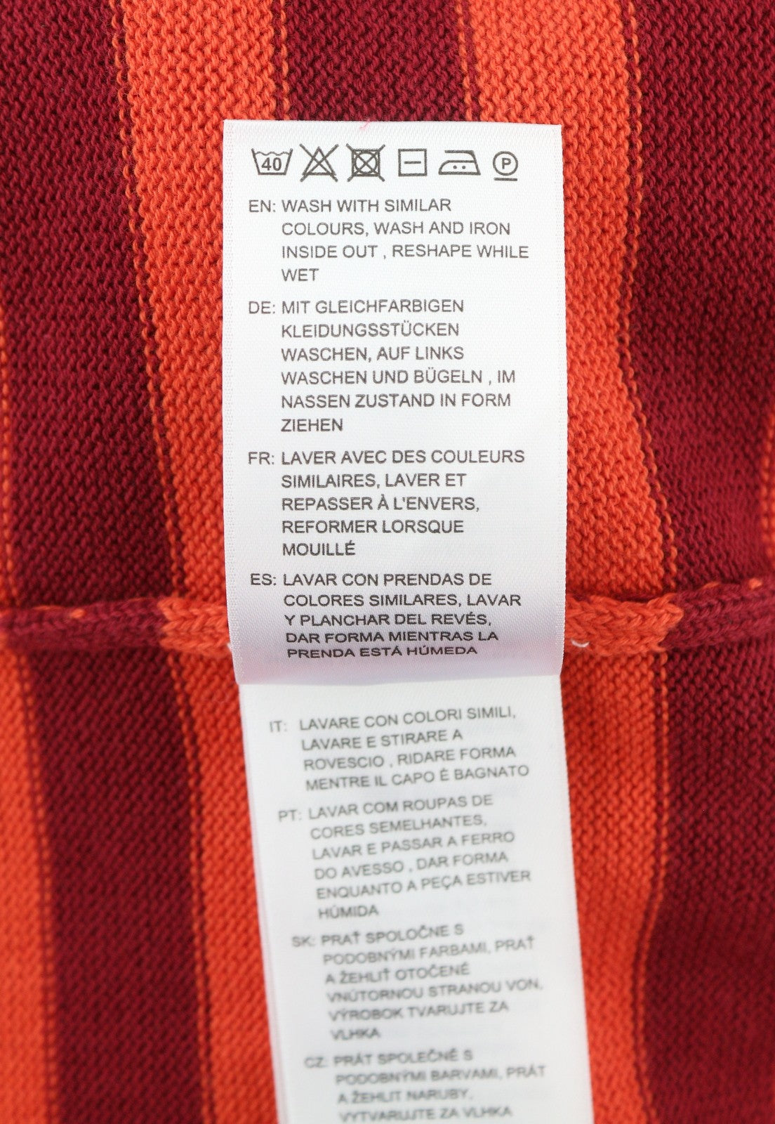 GANT Dryžuotas Medvilninis Megztinis Su Apvalia Apykakle XS