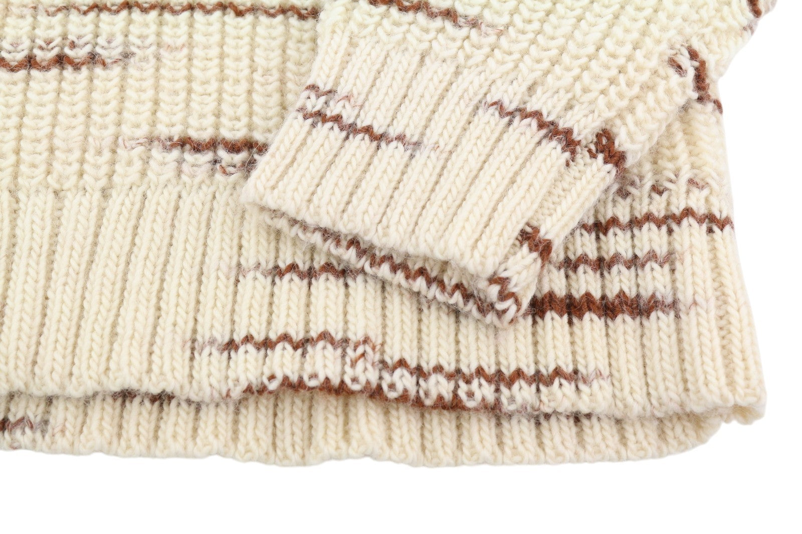 GANT daugiaspalvis vėžlio spalvos moteriškas megztinis M smėlio spalvos vilnonis, tvirtai megztas raštuotas megztinis 