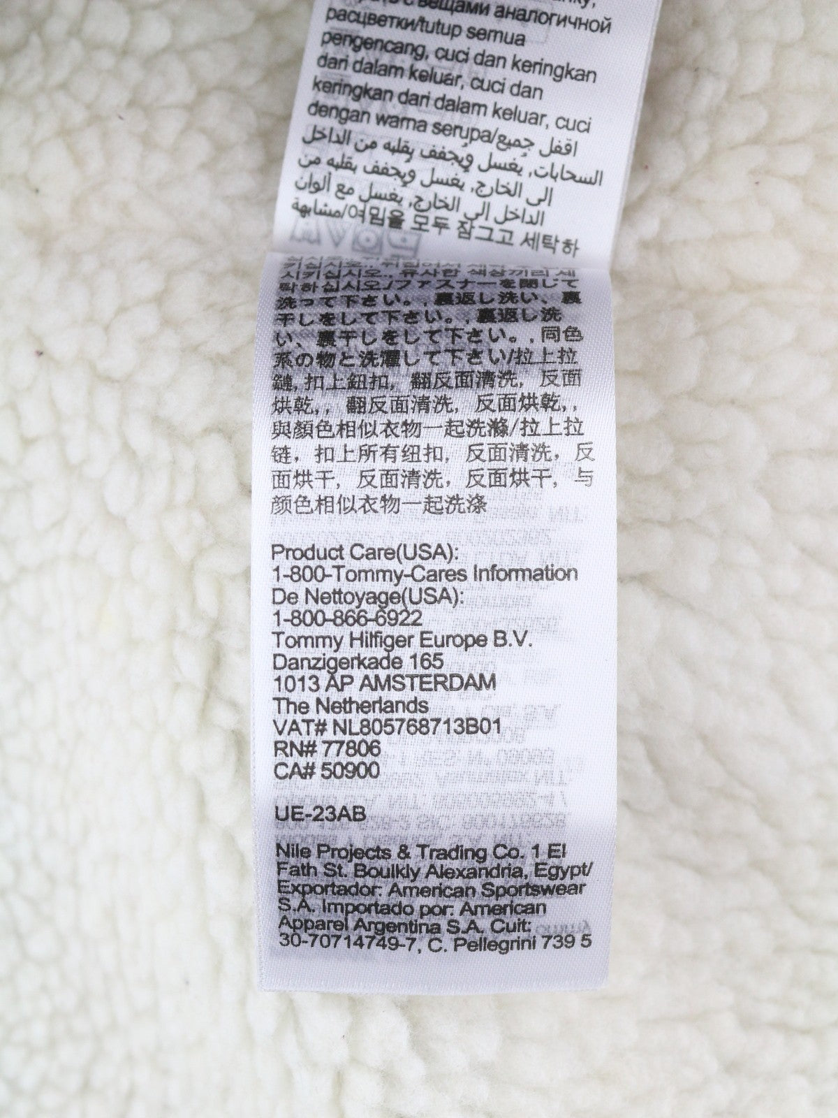 TOMMY HILFIGER Tjm Check Sherpa vyriška striukė S raudona su sagomis ant marškinėlių RRP170