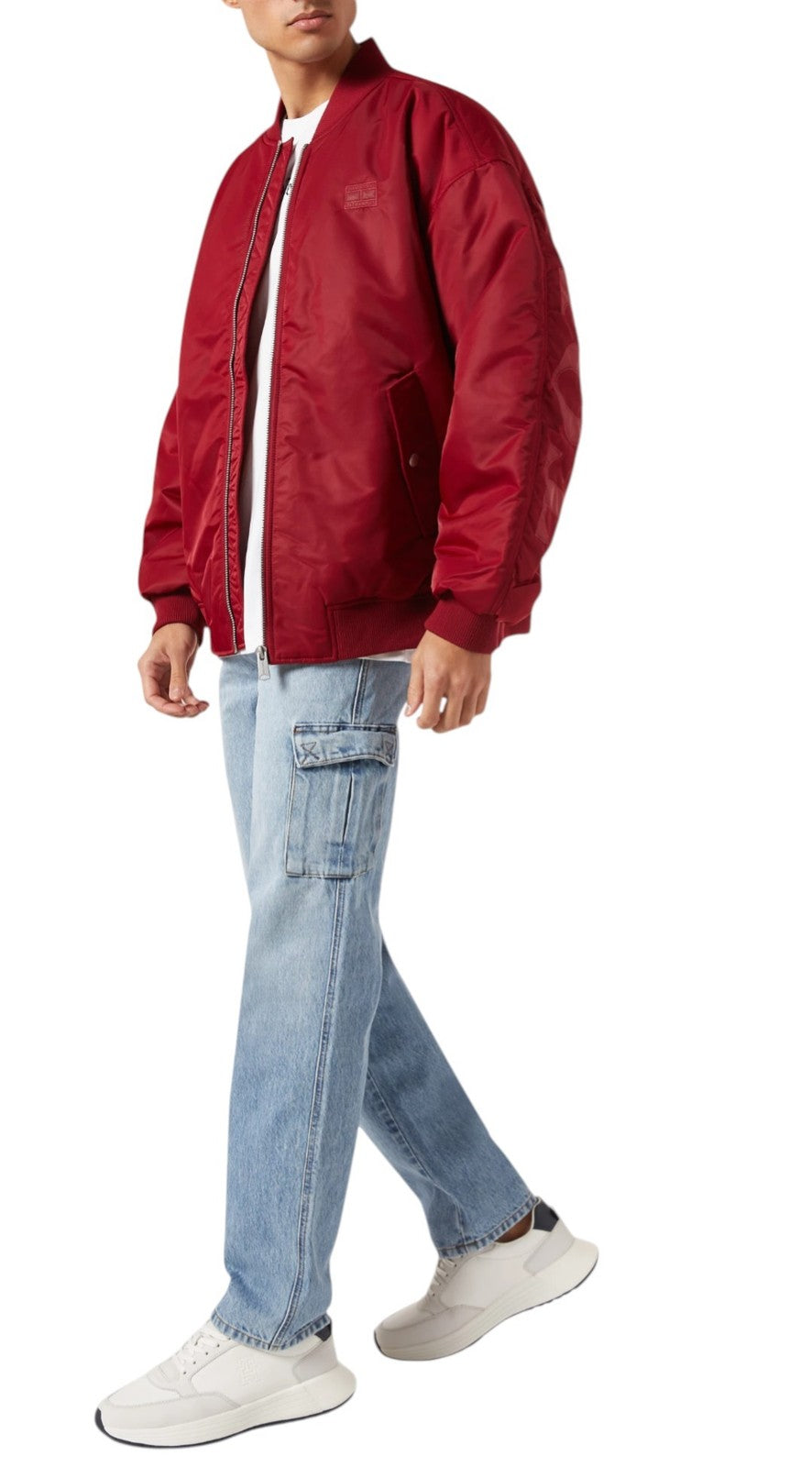 TOMMY HILFIGER Tjm Ovz Tonal Appl vyriška striukė L dydžio paminkštinta bomber striukė, rekomenduojama kaina – 299 € 