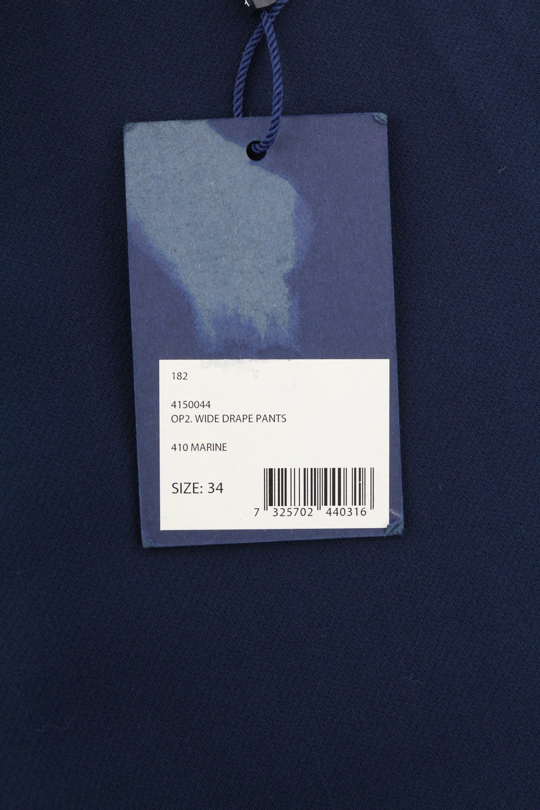 GANT Plačiai drapiruojamos moteriškos kelnės EU34 tamsiai mėlynos plokščios priekinės kišenės su užtrauktuku laisvalaikio stiliaus 