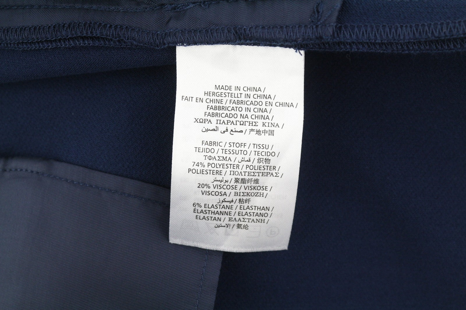 GANT Plačiai drapiruojamos moteriškos kelnės EU34 tamsiai mėlynos plokščios priekinės kišenės su užtrauktuku laisvalaikio stiliaus 