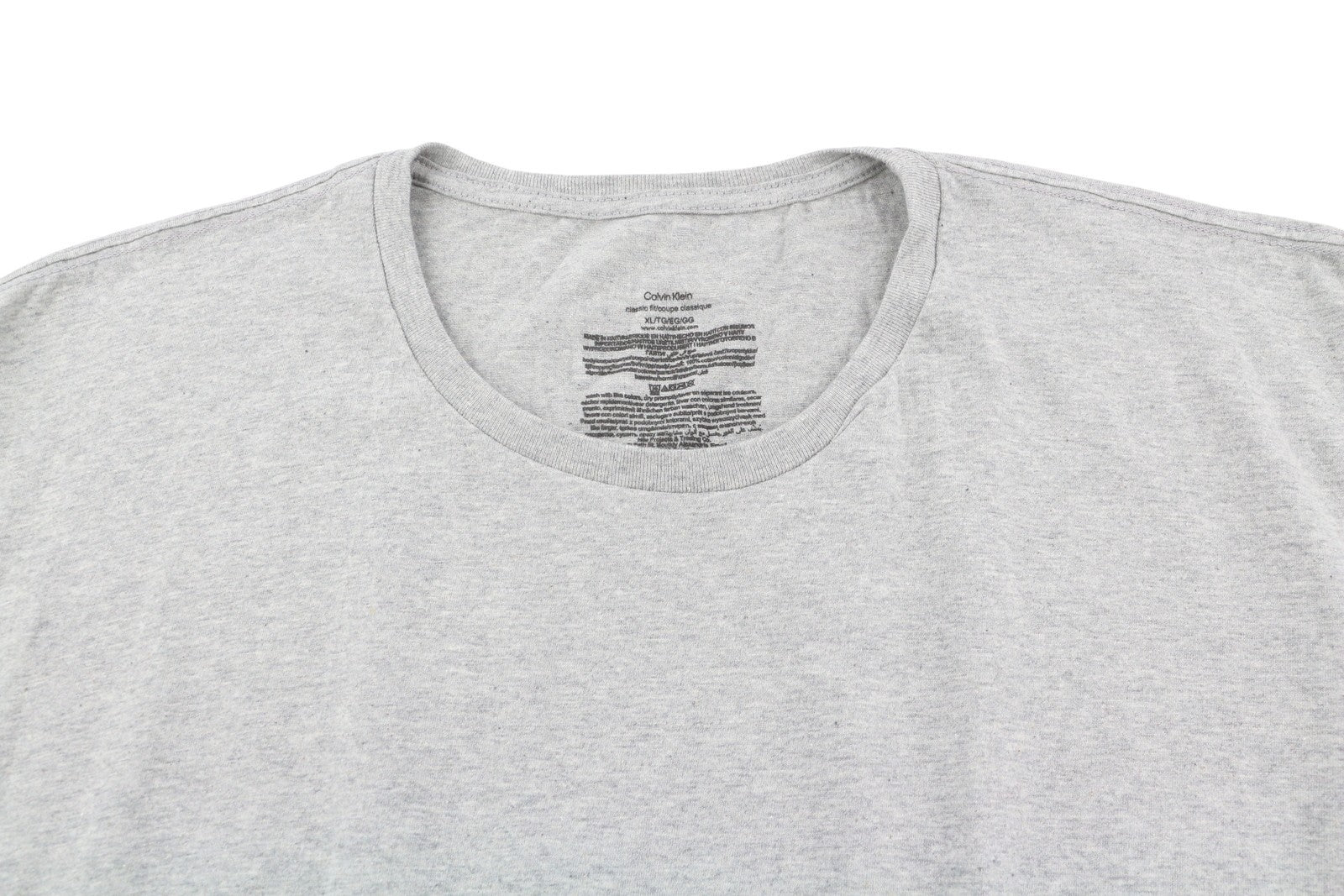 CALVIN KLEIN vyriški marškinėliai XL dydžio trumpomis rankovėmis, klasikinio kirpimo, 3 vnt. pakuotėje 