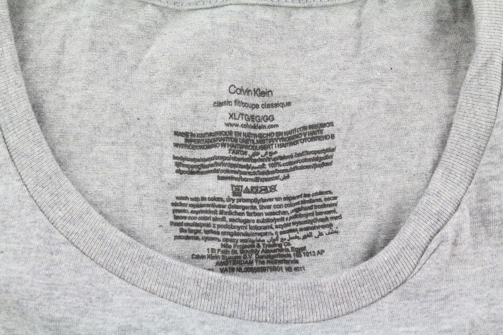 CALVIN KLEIN vyriški marškinėliai XL dydžio trumpomis rankovėmis, klasikinio kirpimo, 3 vnt. pakuotėje 