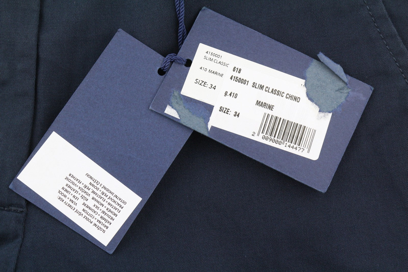 GANT Slim Classic Chino moteriškos kelnės EU34 tamsiai mėlynos, plonos, su užtrauktuku, laisvalaikio stiliaus 