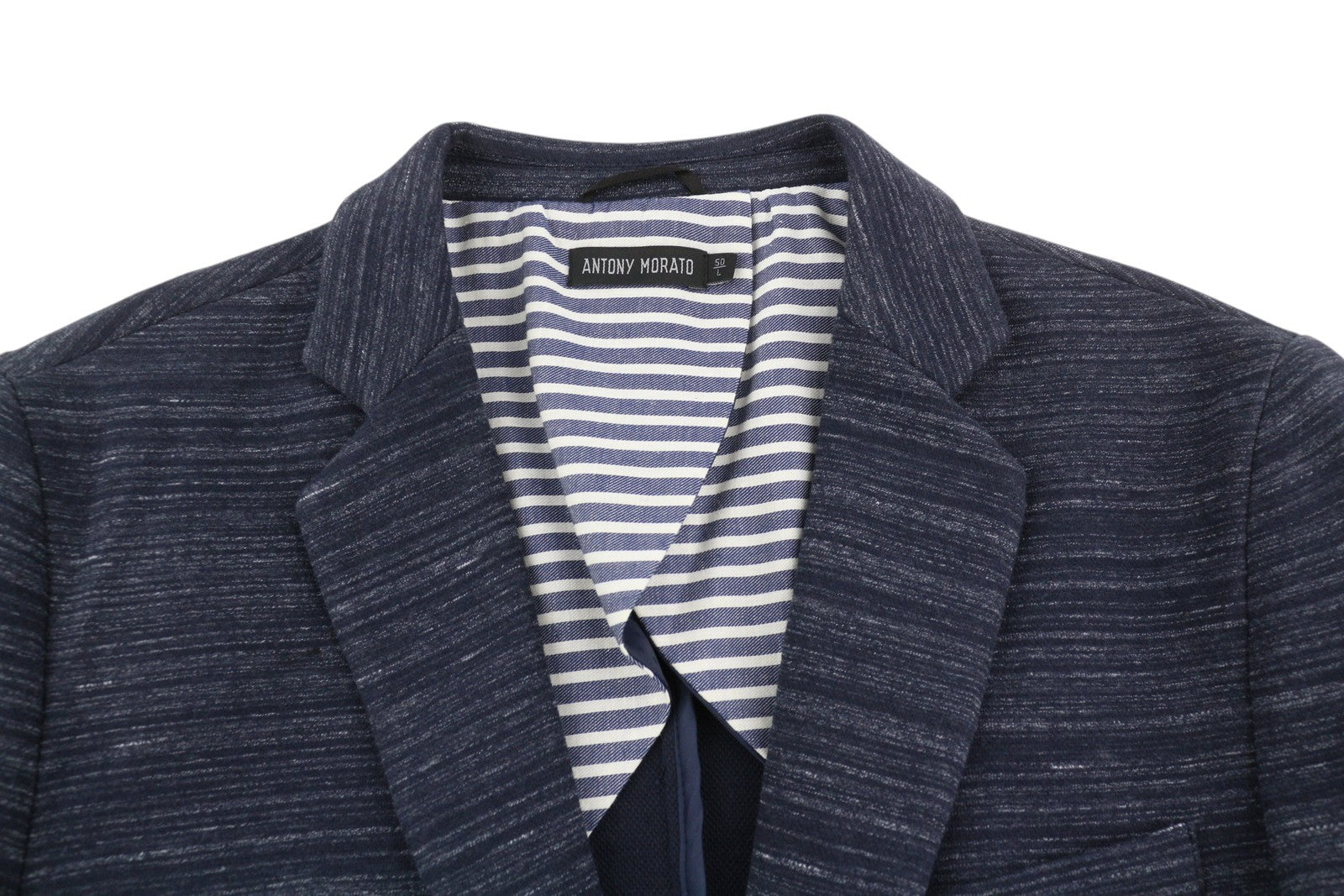 ANTONY MORATO vyriškas švarkas L mėlynas, itin plonas, su pamušalu, vienaeilis 