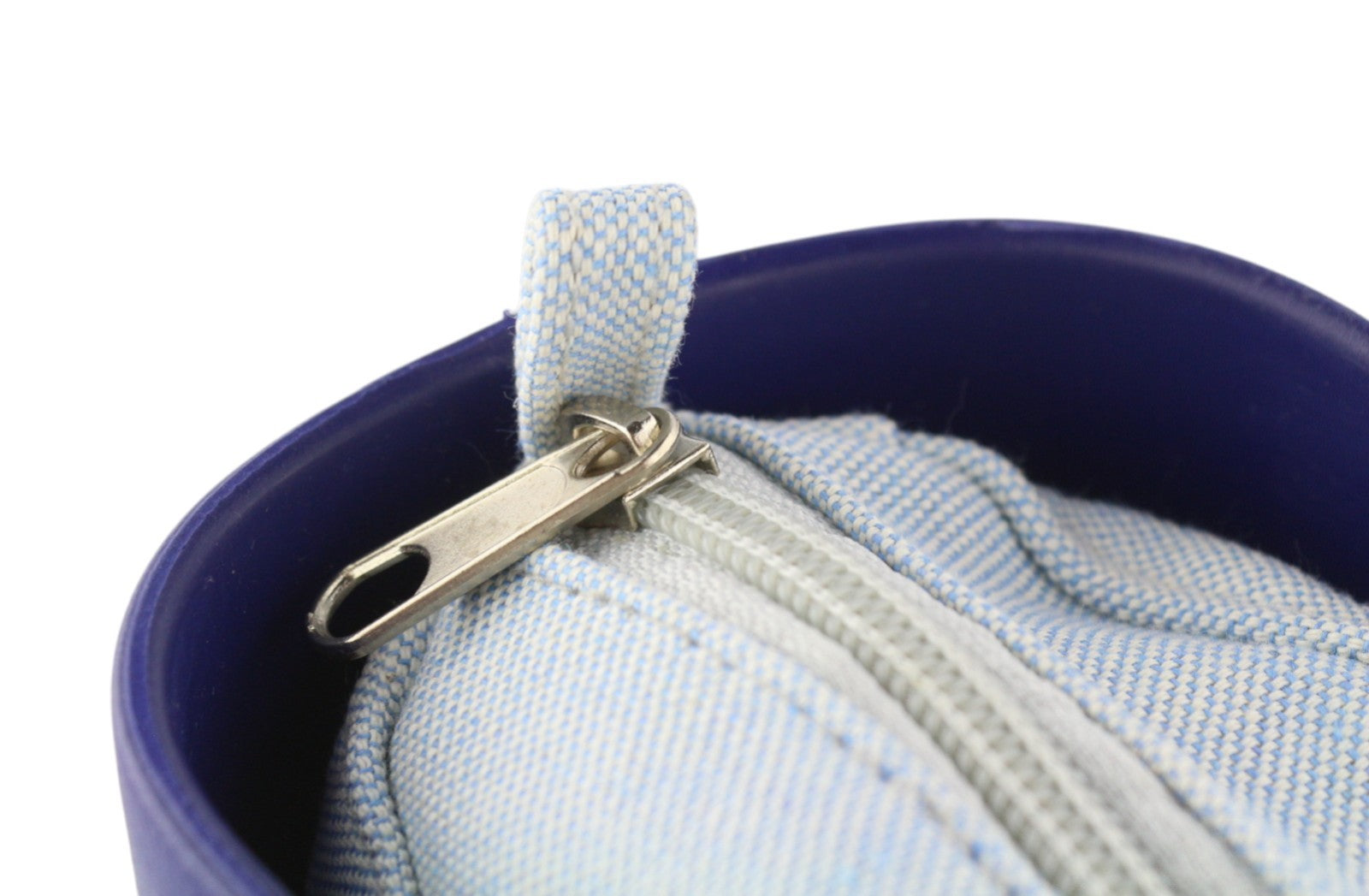 O BAG Chic moteriškas krepšys OS mėlynas dvigubomis rankenomis vidinis krepšys su kvadratiniu logotipu 