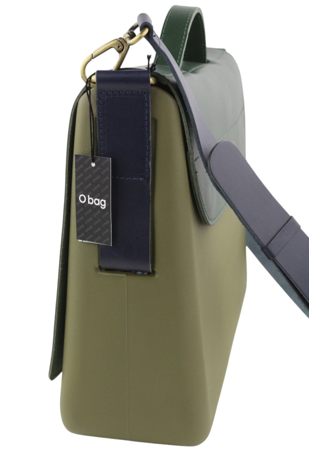 O BAG moteriškas krepšys su aplanku, žalias, odinis nešiojamojo kompiuterio krepšys su reguliuojamu dirželiu, su odinėmis detalėmis. 