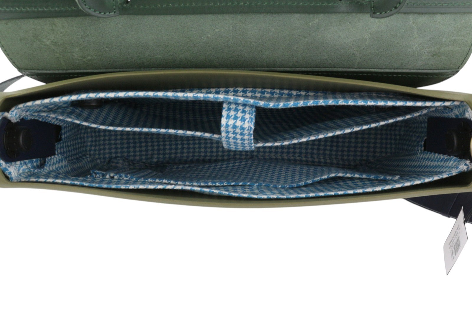 O BAG moteriškas krepšys su aplanku, žalias, odinis nešiojamojo kompiuterio krepšys su reguliuojamu dirželiu, su odinėmis detalėmis. 