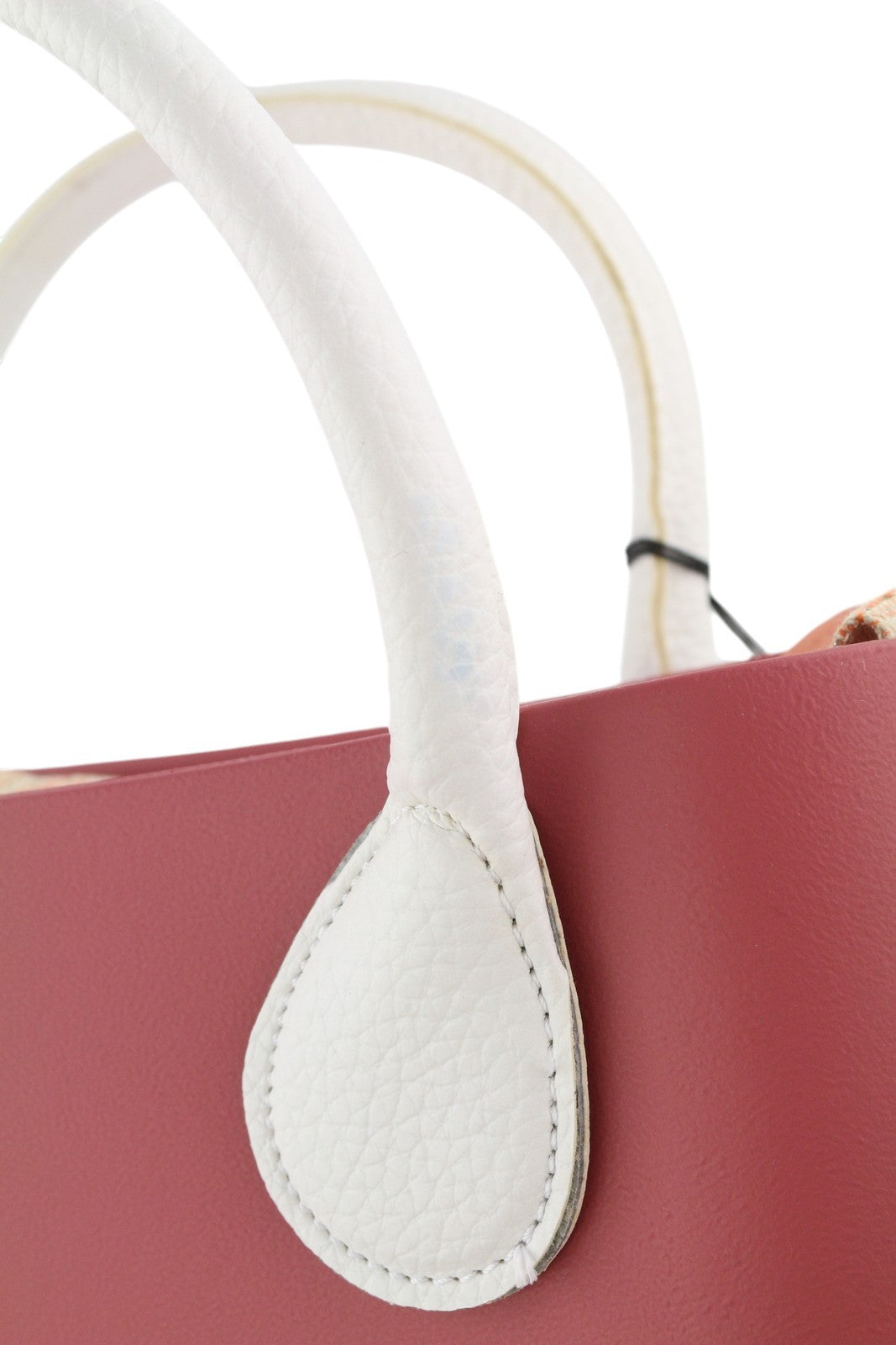 O BAG Chic moteriškas krepšys OS Pink dvigubomis rankenomis vidinis krepšys Mini Tote Square Casual 