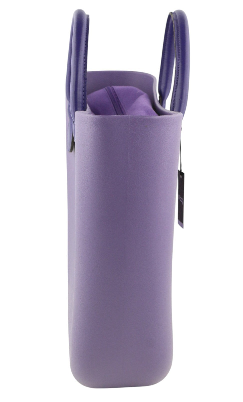 O BAG Viola moteriškas krepšys OS Purple Violet dvigubomis rankenomis vidinis krepšys kvadratinės formos laisvalaikio... 